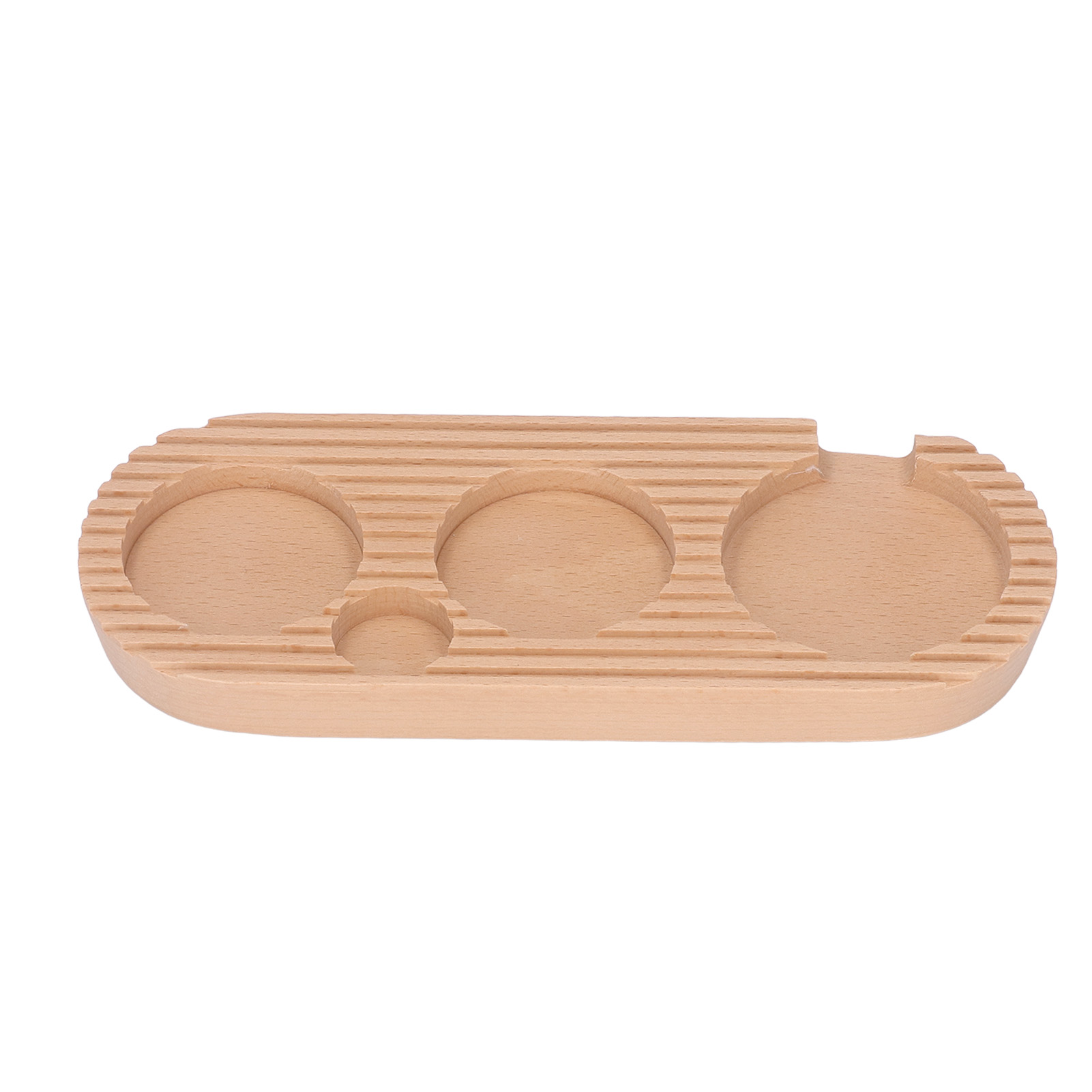 Multifunktionaler Kaffeestampferhalter Aus Holz Mit 4 Schlitzen Für Kaffeefilter (größe S: Geeignet Für 51 Mm/2,01 Zoll Und 53 Mm/2,09 Zoll)