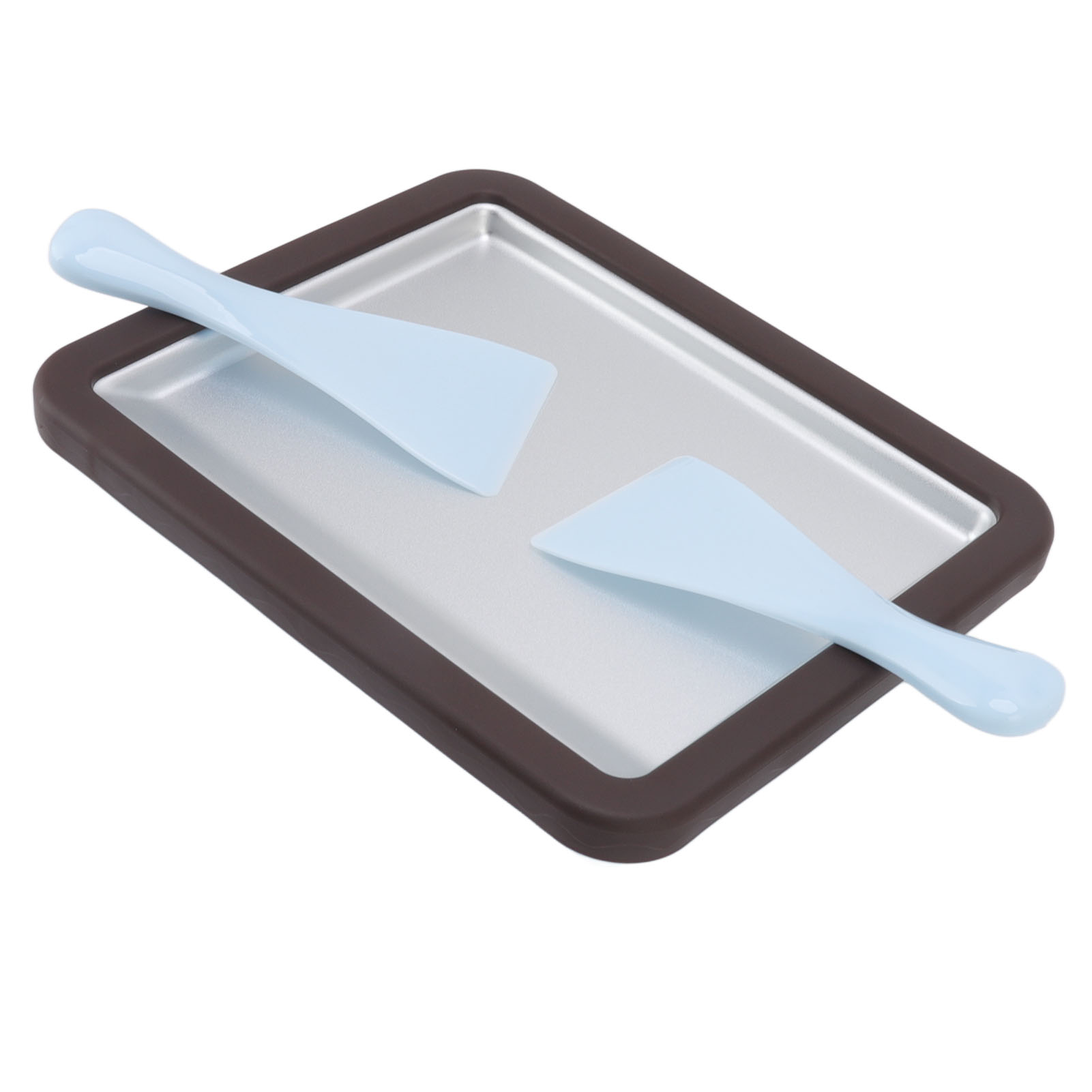 Eismaschine Mit Rollen, Schnelle Produktion, Rostfrei, Kleine Kühlplatte Für Zuhause, Joghurtläden, Camping Und Cafés.