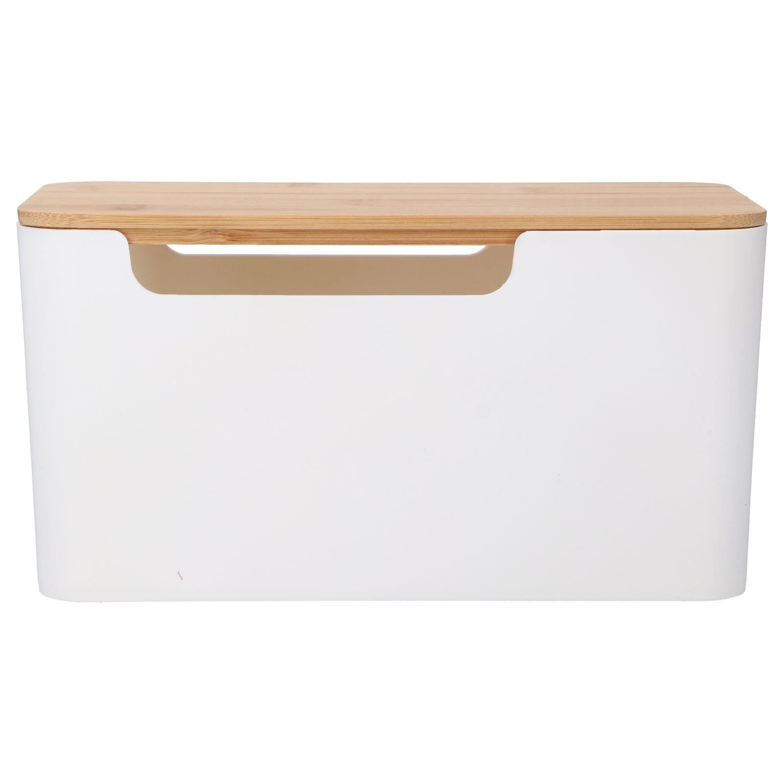 Kleine Kabelbox Mit Holzdeckel Zur Kabelführung Von Fernsehern, Routern, Computern Und Mehr – Ideal Für Zuhause Und Büro.