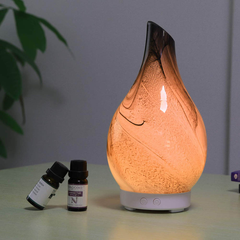 100 Ml Ultraschall-luftbefeuchter Mit Aromatherapie-funktion Und Holzmaserung Für Ätherische Öle