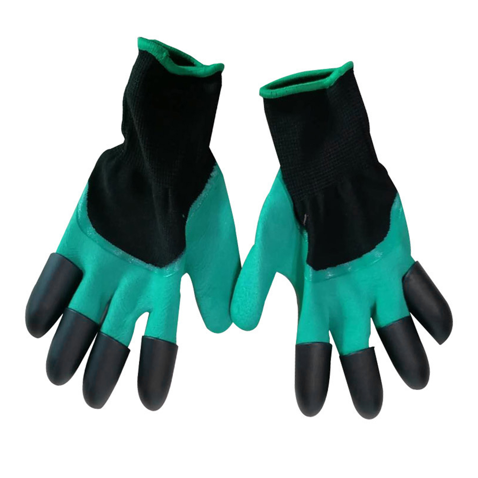Paar Gartenhandschuhe Mit Fingerspitzenkrallen, Schutzhandschuhe Für Pflanzarbeiten, Graben, Jäten, Säen, Stochern, Handschuhe Mit 8 Krallen