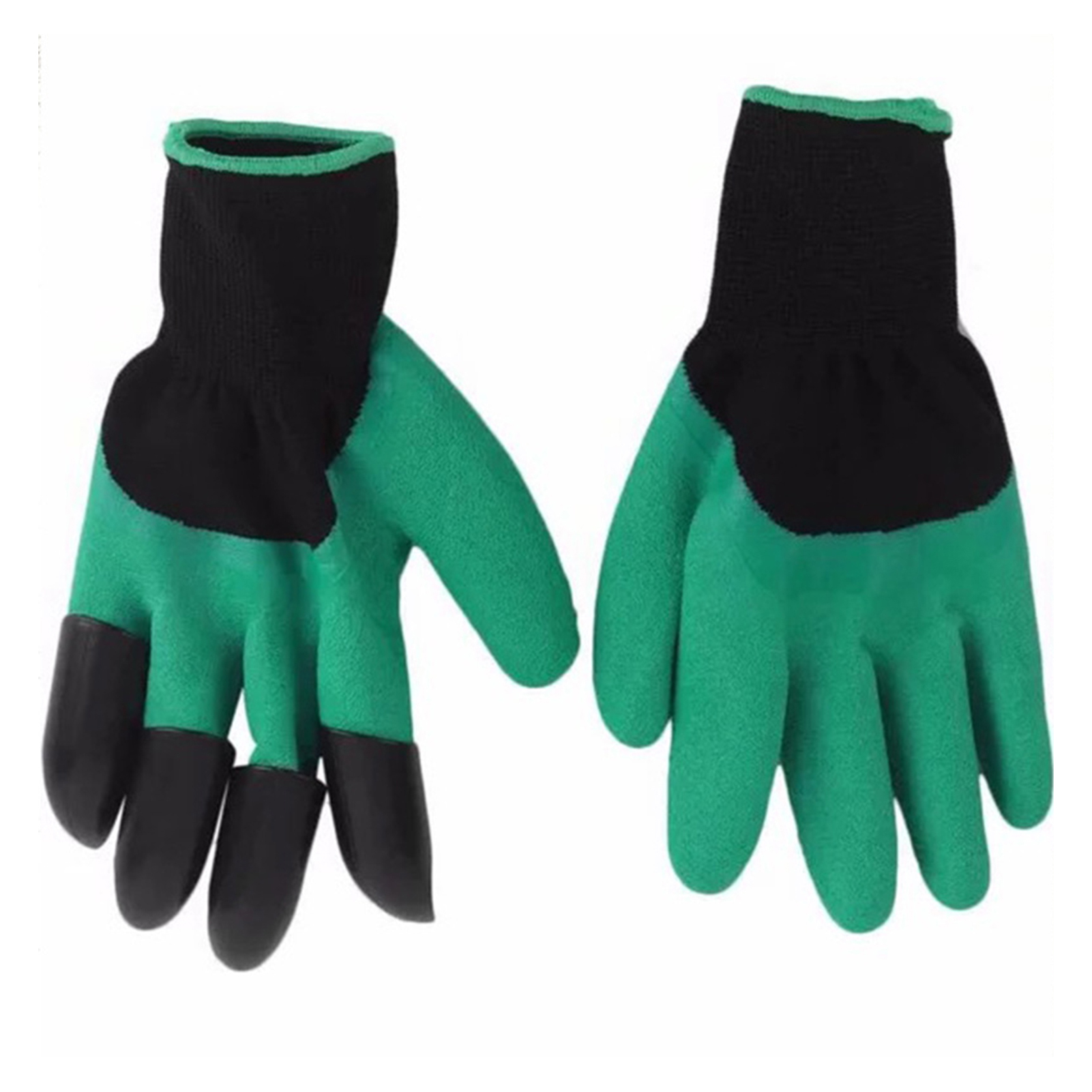 Paar Gartenhandschuhe Mit Fingerkrallen, Schutzhandschuhe Für Pflanzarbeiten, Graben, Jäten, Säen, Stochern, Handschuhe Mit 4 Krallen