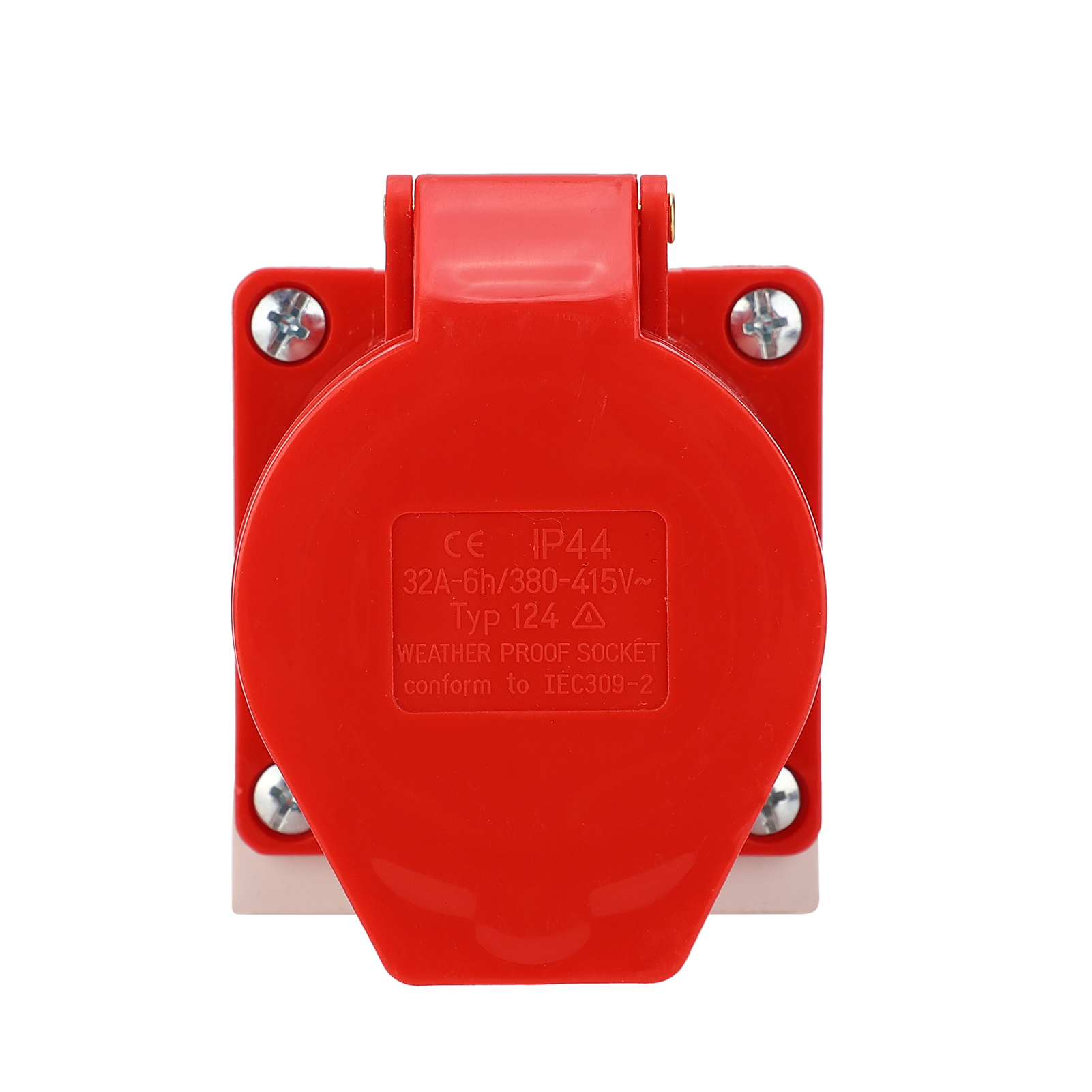 124 32a 3-phasen Ip44 Generator-industriestecker, Wasserdicht Und Staubdicht, Ac 380 V – 415 V