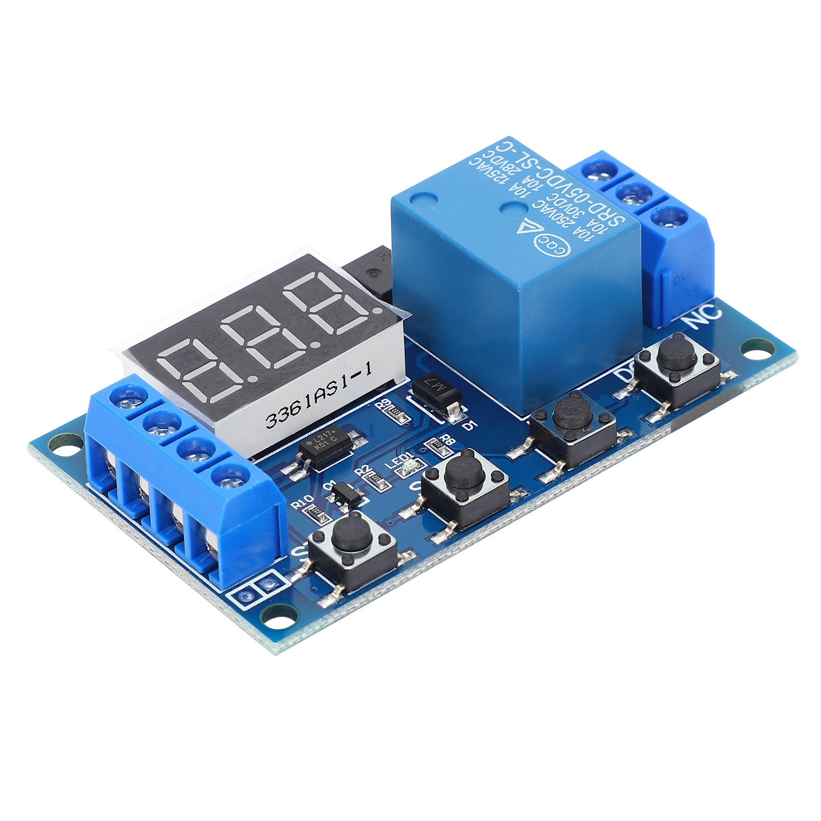 Relaisplatine, Zykluszeitschaltung, Schalter, Timer, Verzögerungstriggermodul, 6–30 V, Micro-usb, 5 V