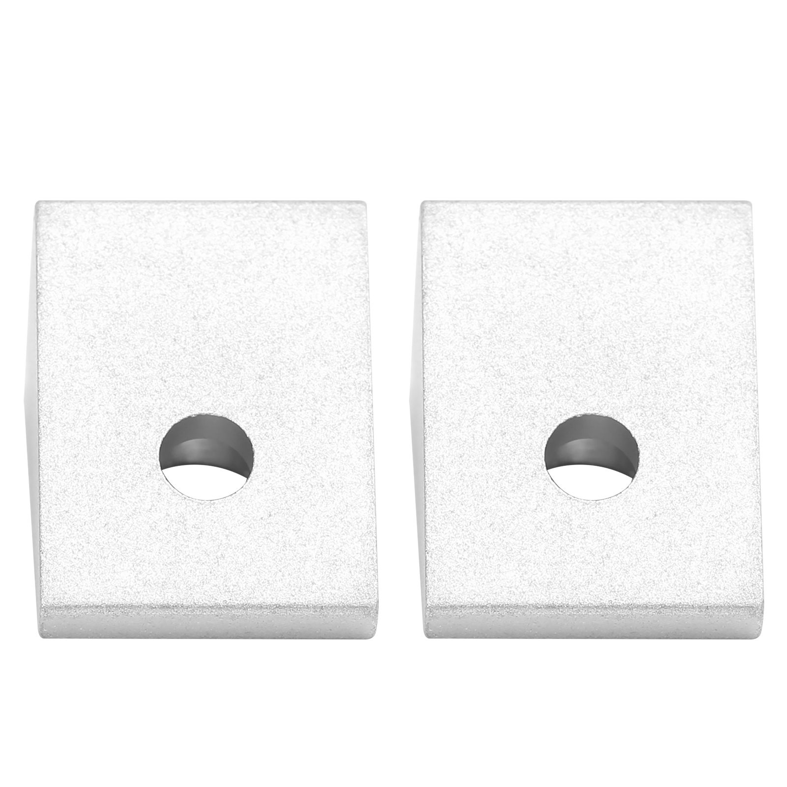 2 Stück Inneneckverbinder Aus Aluminium, Rechtwinkliges Dreieck, 320400010002, 15 X 19 Mm