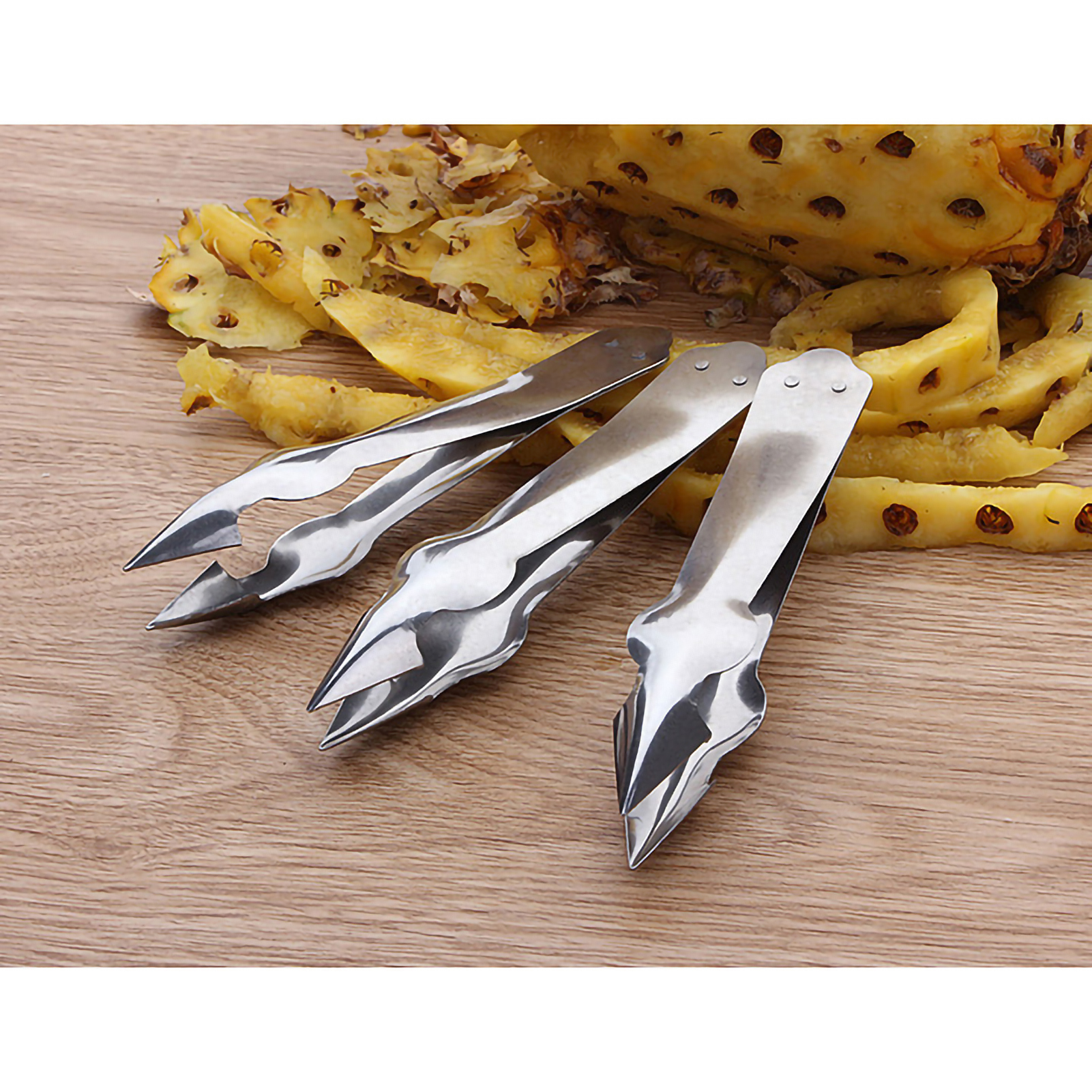 Gemüseschäler, Spitzes Edelstahlmesser, Küchenhelfer Für Den Haushalt, Mit Augenschutzclip