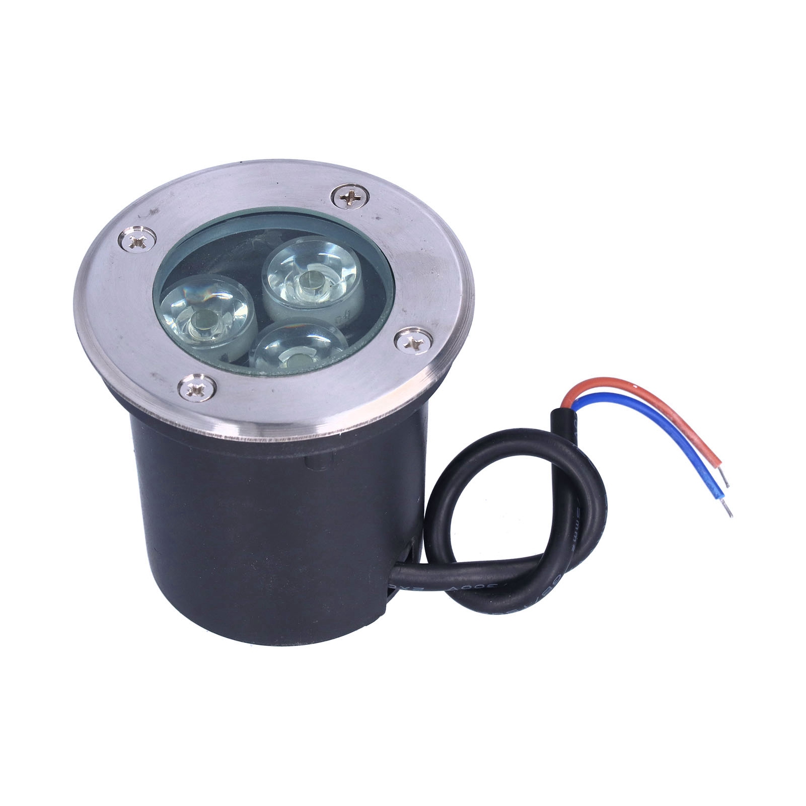 Wasserdichte Led-gartenleuchte Mit Warmem Licht Aus Edelstahl, Ideal Für Plätze, Parks, Aussichtspunkte Und Wege (24 V).