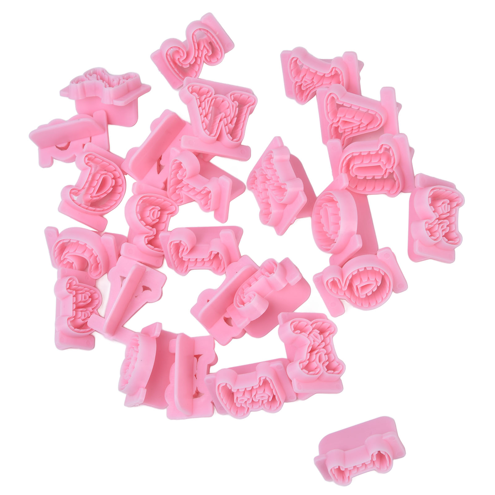 26-teilige Fondant-kuchenform, Weich, Leicht Zu Entformen, Hitzebeständig, Zahlenkuchenform Für Kekse, Pralinen, Süßigkeiten, Großbuchstaben