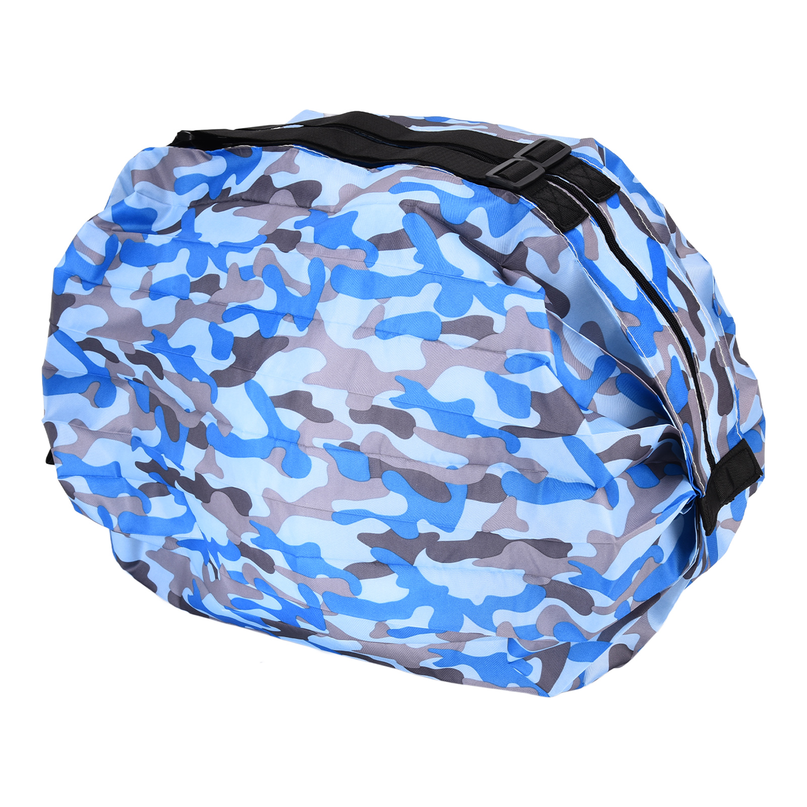 Hochwertige Aufbewahrungstasche, Wasserdichte Reisetasche Mit Umhängetasche, Tragbare, Faltbare Aufbewahrungstasche, Blaues Tarnmuster
