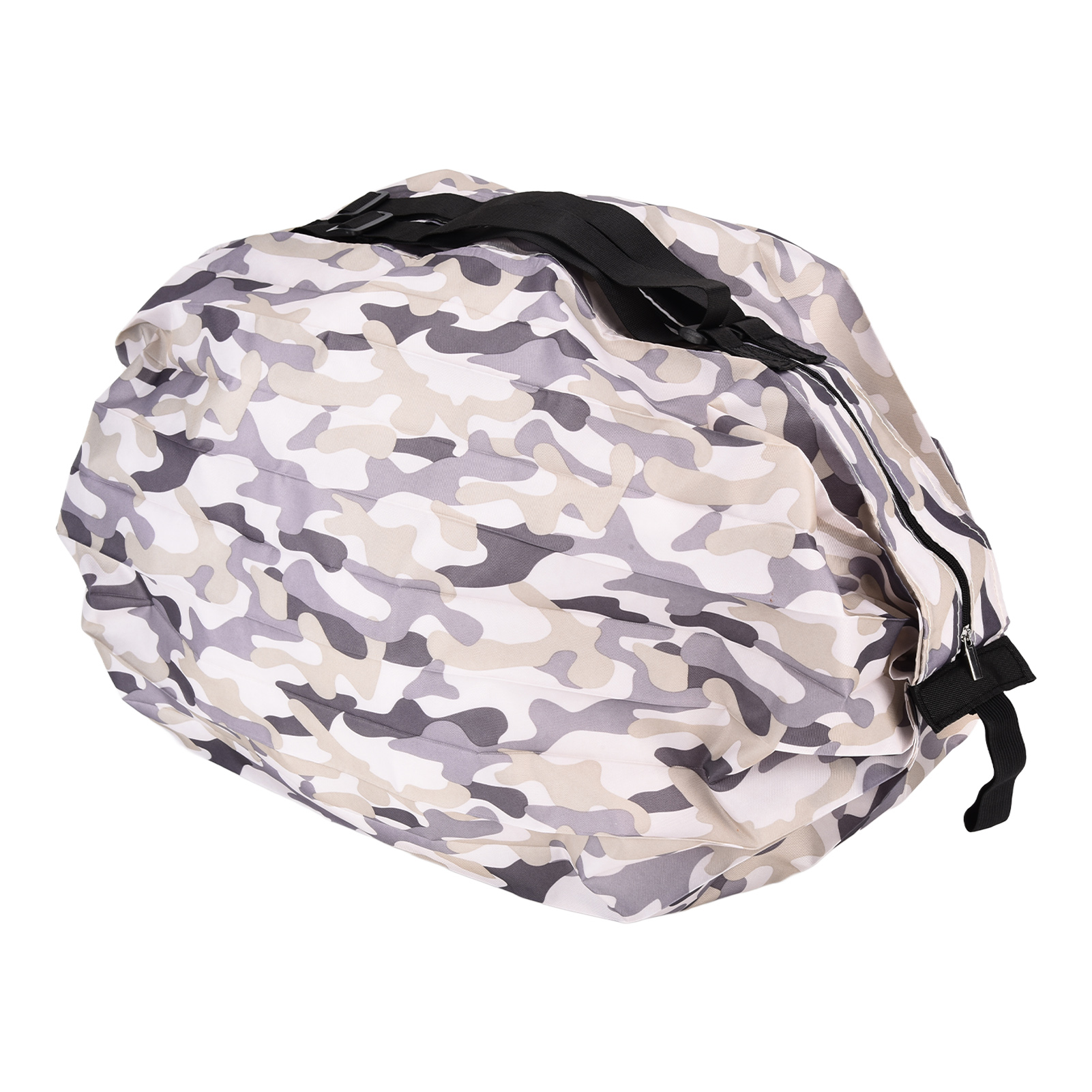 Hochwertige Aufbewahrungstasche, Wasserdichte Reisetasche, Faltbar, Grau-tarnfarben, Mit Schultergurt, Tragbar, Tragbar, Faltbar