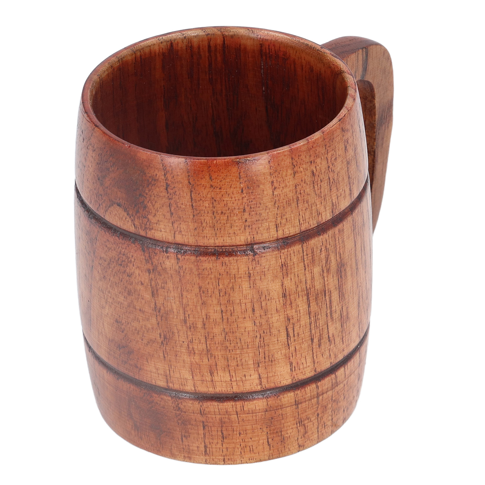 300-ml-holzbecher Mit Henkel, Hitzebeständig, Für Kaffee, Wasser Und Bier, Geeignet Für Büro Und Zuhause