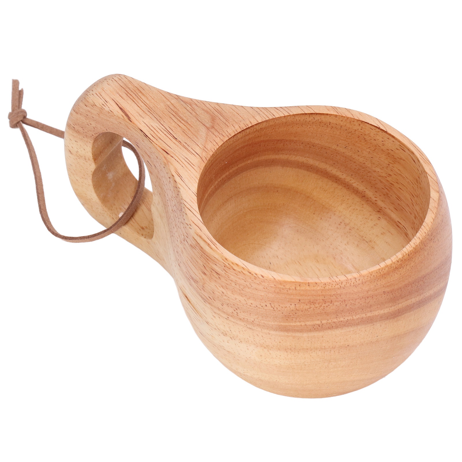 200 Ml Holzbecher Mit Einem Loch Und Aufhängeverschluss, Milch- Und Kaffeebecher, Tragbarer Trinkbecher Für Zuhause Und Büro