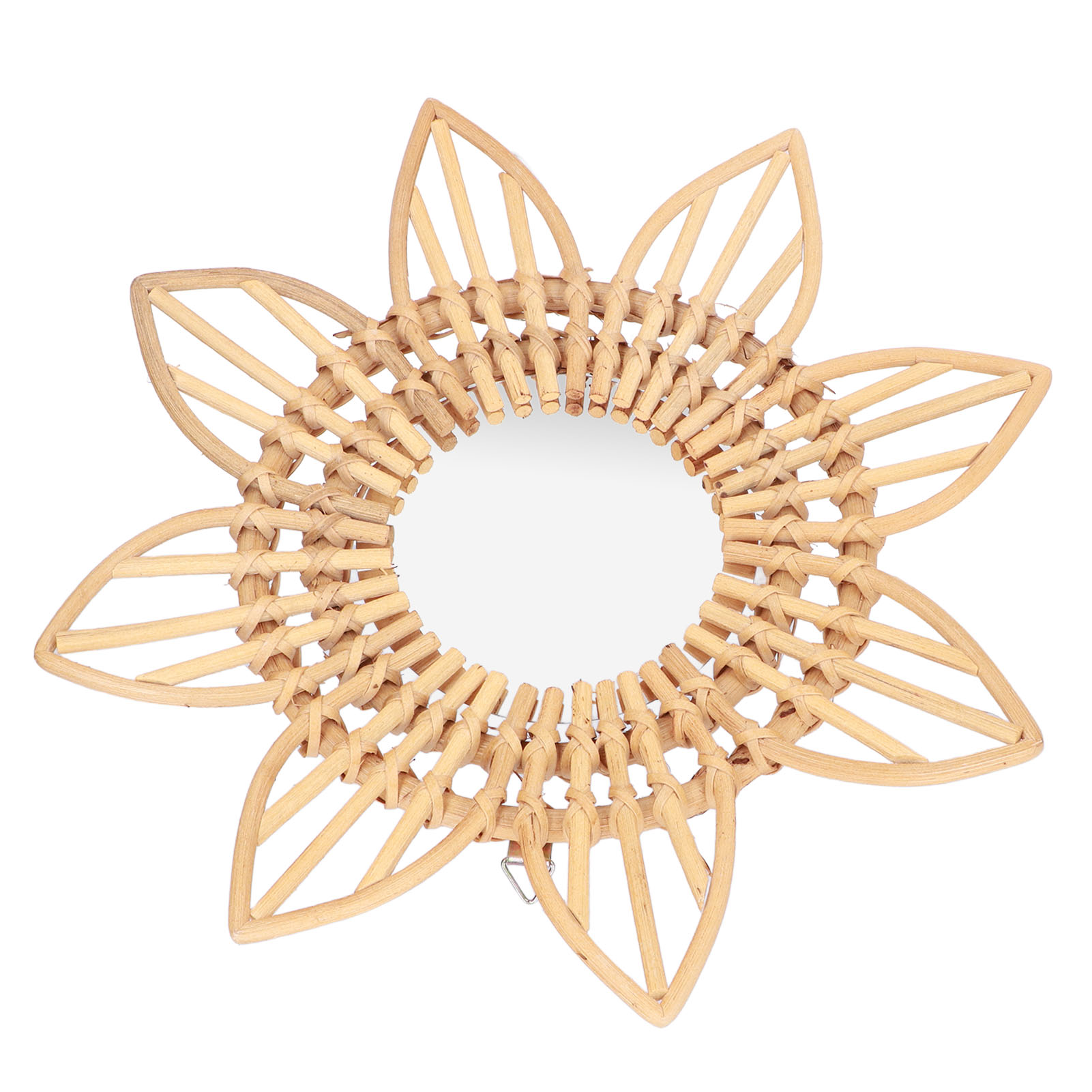 Innovativer Rattan-kunst-dekorations-schminkspiegel Retro-ankleide-badezimmer-wandspiegel Blume