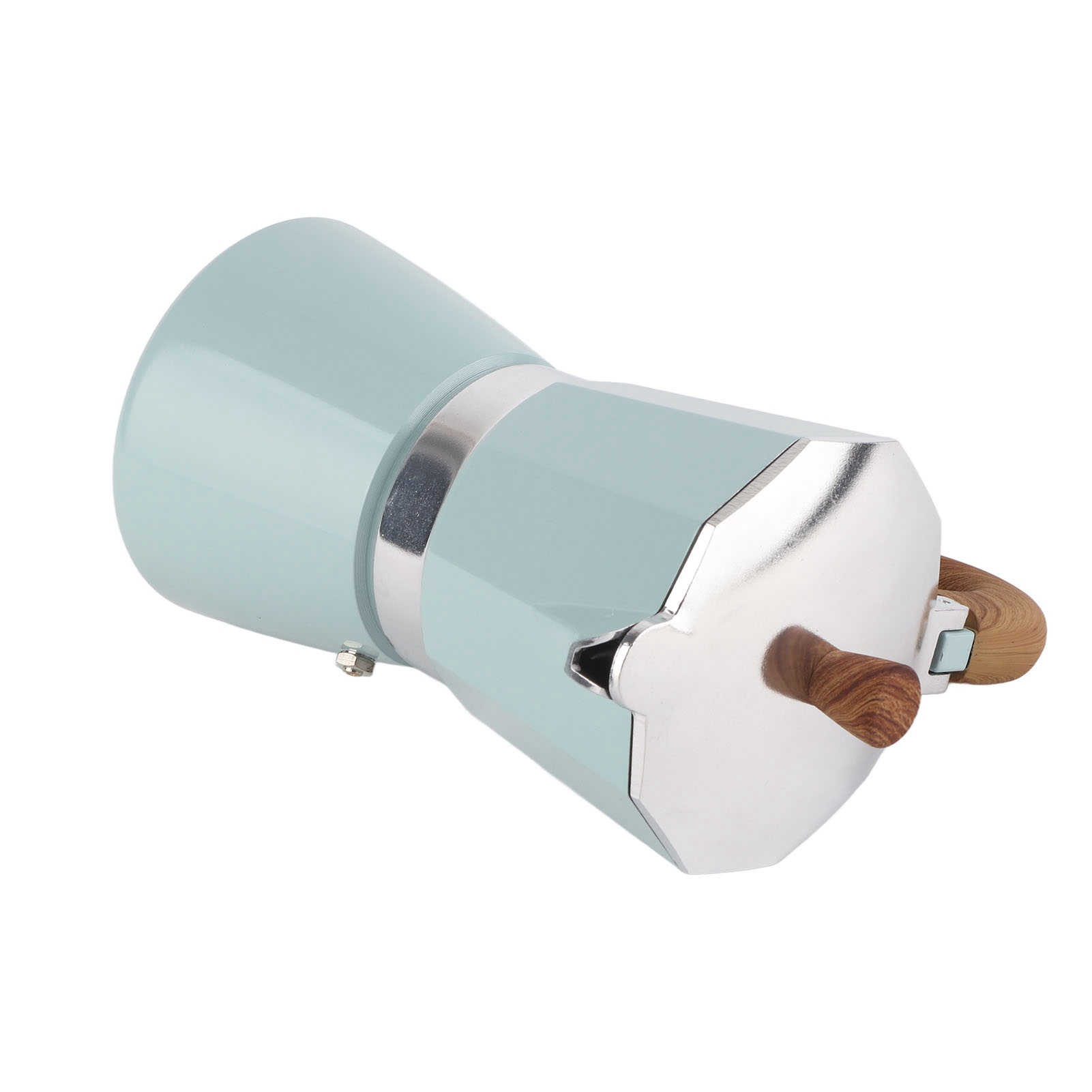 Moka-kaffeebereiter 300 Ml (6 Tassen) Aus Aluminiumlegierung, Feine Verarbeitung, Italienischer Stil, Ideal Für Zuhause, Café, Büro, Camping Und Picknicks.