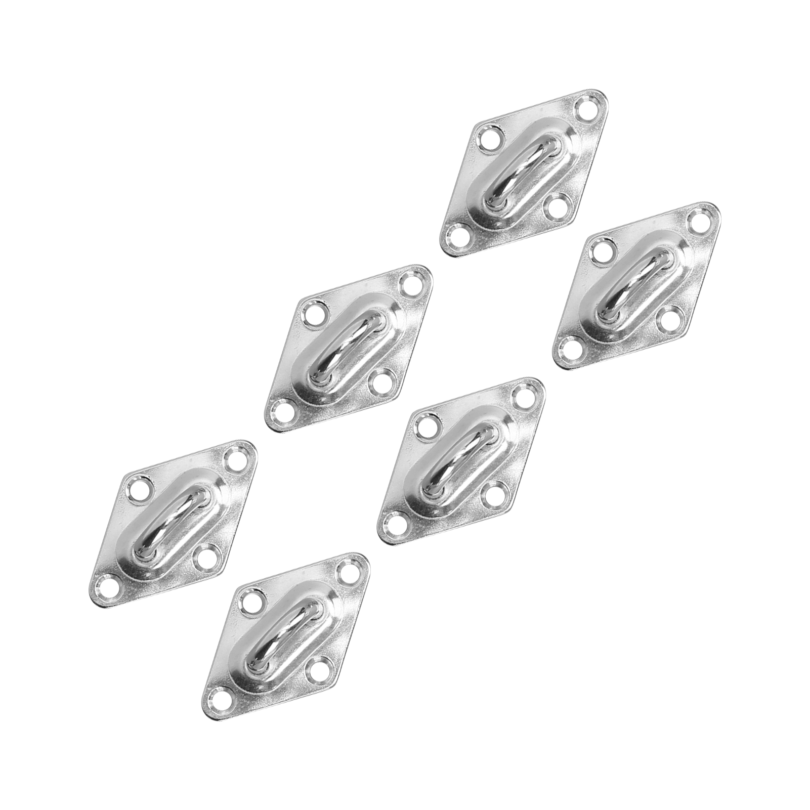 Lot De 6 Crochets Muraux À Œillet Diamant, En Acier Inoxydable, Pour Voile D'Ombrage, 5 Mm / 0,20 Po