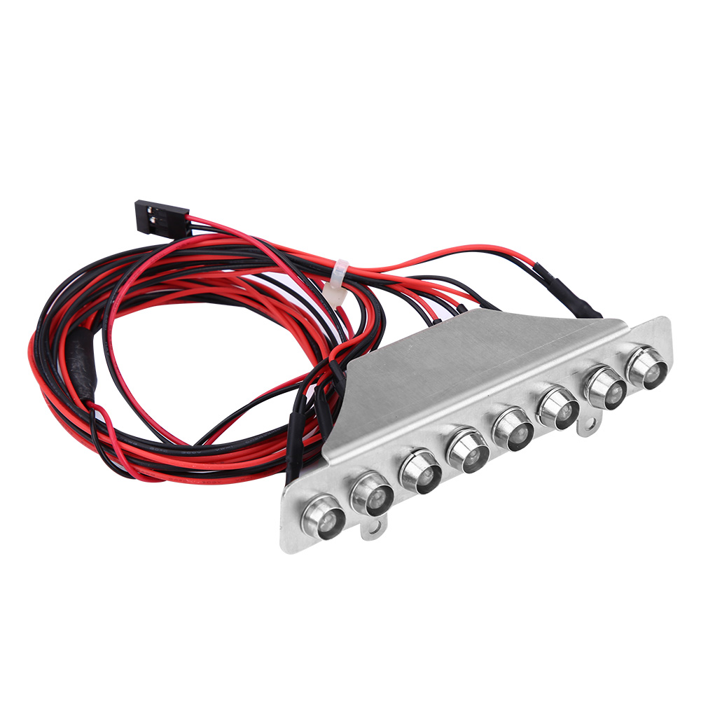 Barre Lumineuse À 8 Led Blanches Et Rouges Pour Feu Arrière, Accessoire Pour Camion Rc Traxxas Udr 1/7