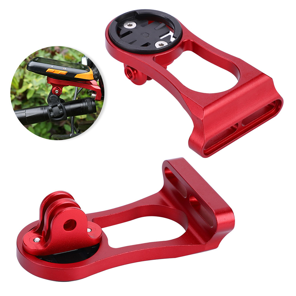 Support D'Extension En Alliage D'Aluminium Pour Compteur Kilométrique De Vélo Garmin (rouge)