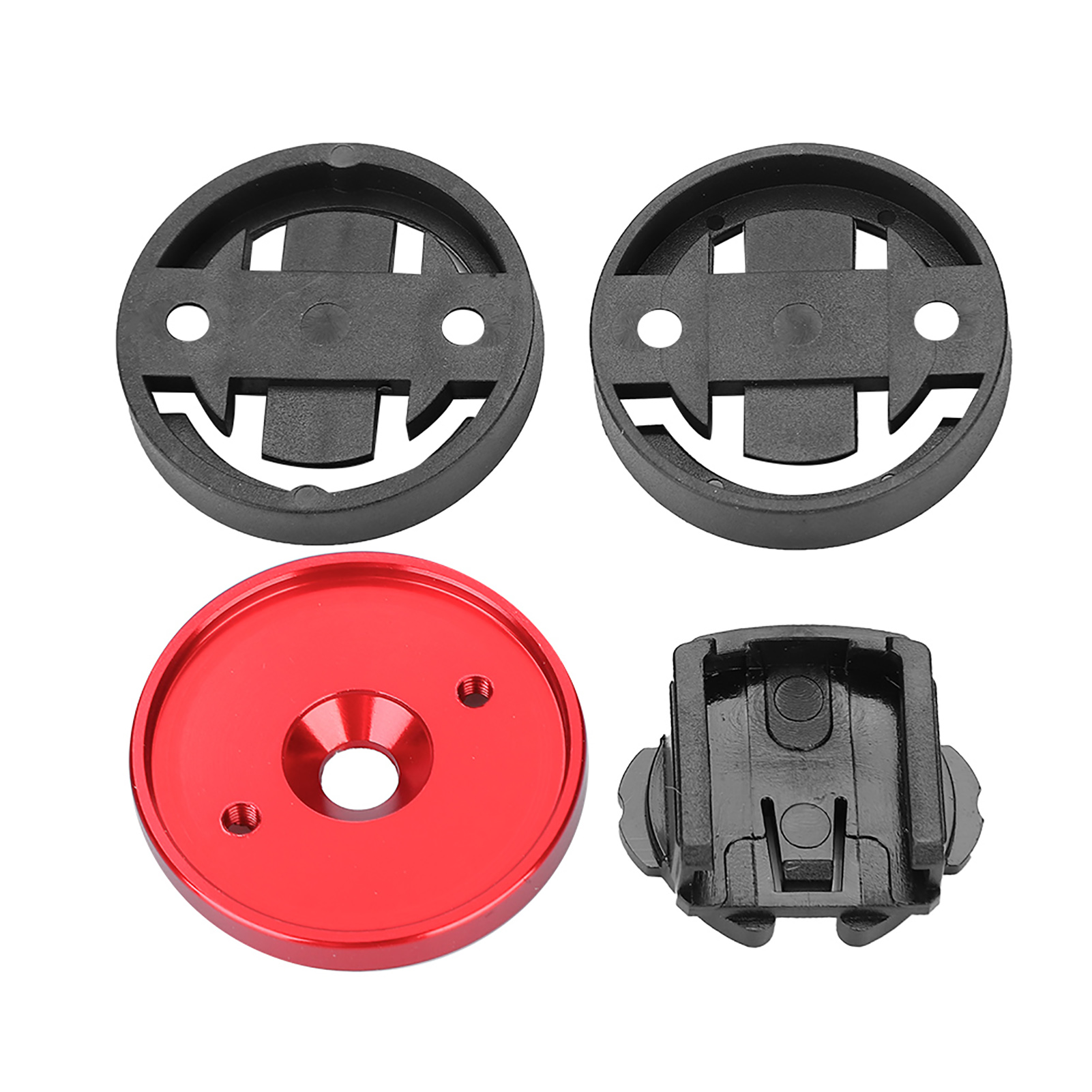Support De Compteur Gps Pour Vélo De Route/vtt, Avec Capuchon De Potence Intégré (rouge)
