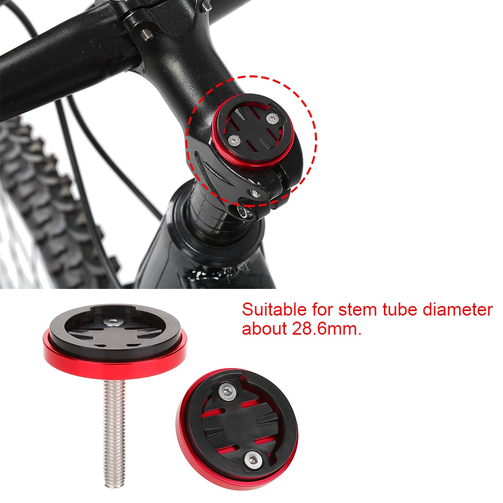 Support De Compteur/chronomètre Pour Potence De Vélo Garmin/bryton/cateye (rouge)
