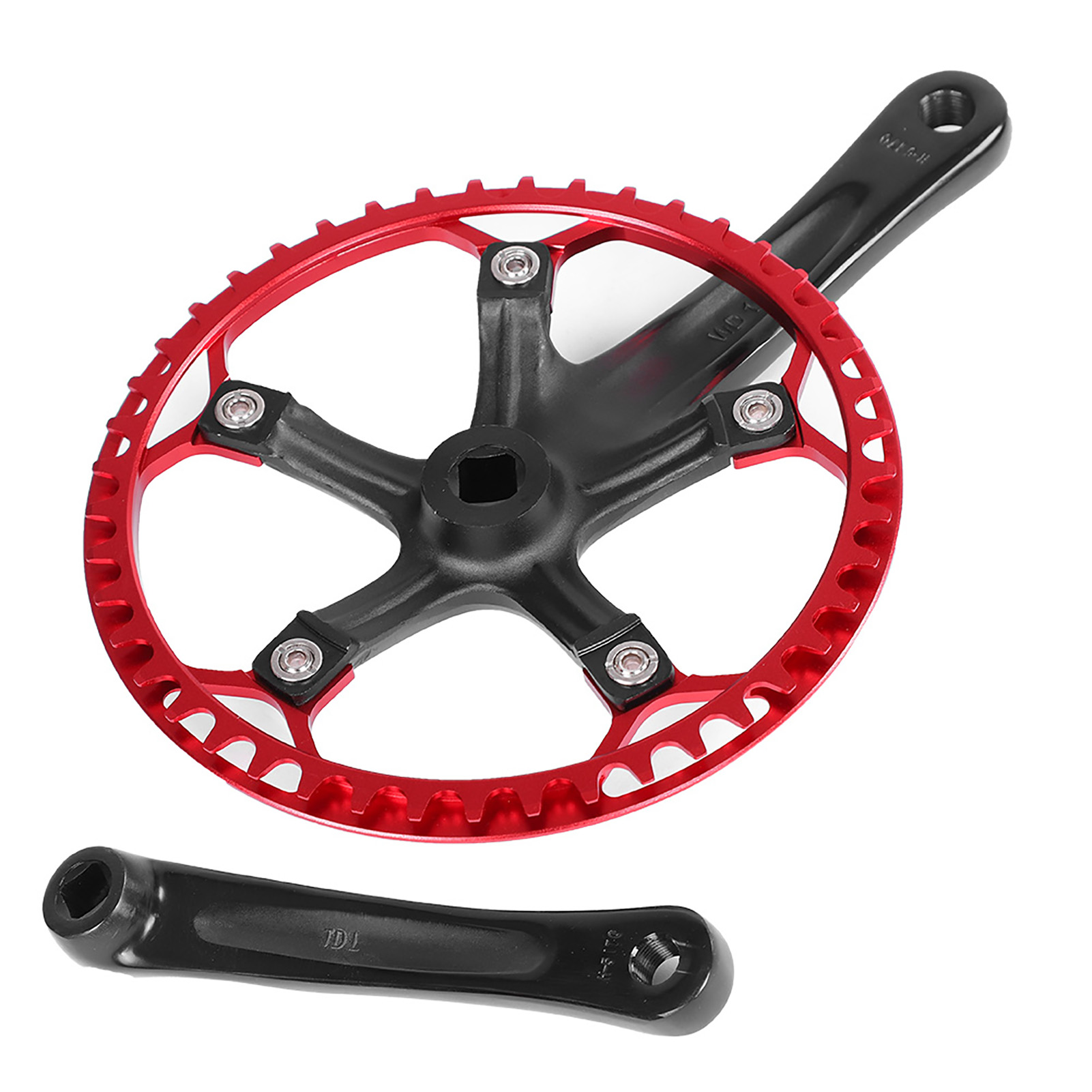 Pédalier Meijun Pour Vélo, Plateau De 170 Mm, 45 Dents Et 47 Dents (noir Et Rouge, 45 Dents)