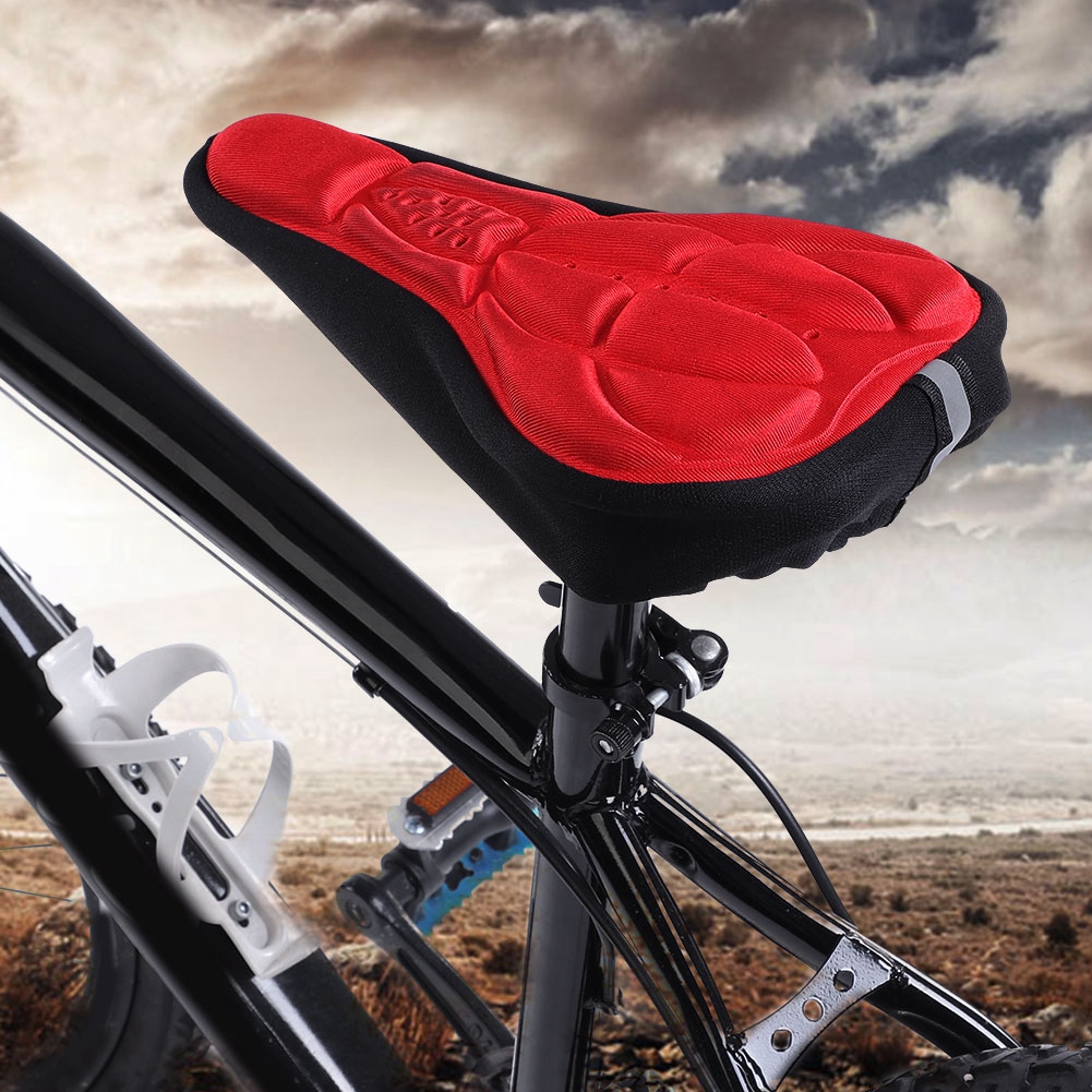 Housse De Selle Ultralégère 3d Pour Vélo De Montagne Et Vélo De Route, Respirante Et Souple (rouge)