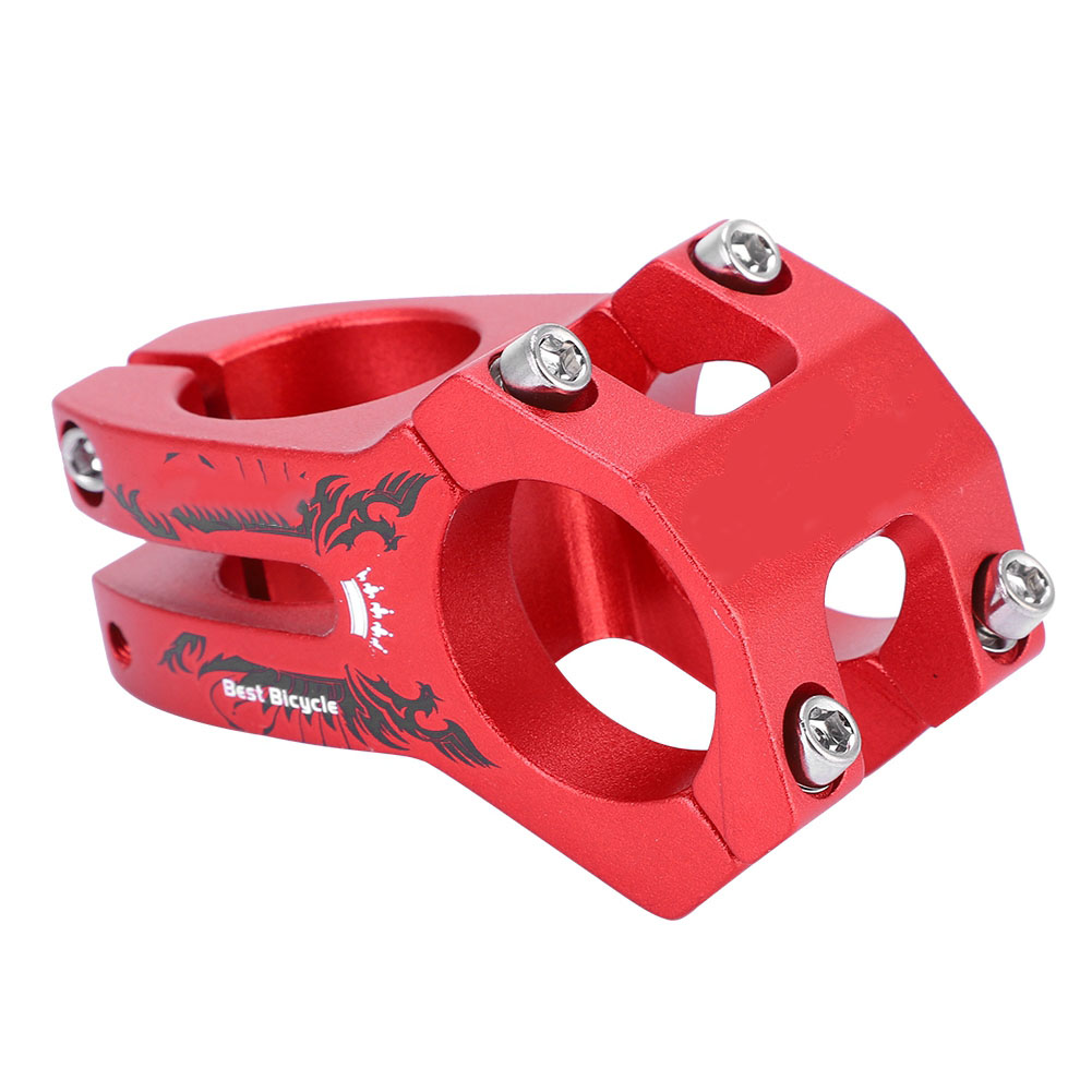 Potence De Guidon Wake 31,8 Mm Pour Vélo De Route Et Vtt, En Alliage D'Aluminium Rouge, Résistante Et Durable.