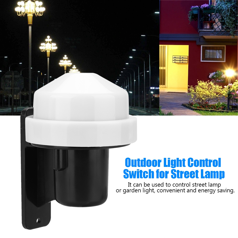 Wasserdichter Dämmerungsschalter Für Gartenlaternen, Hochempfindlicher Lichtsensor, Automatische Ein-/ausschaltung, 230 V Wechselstrom