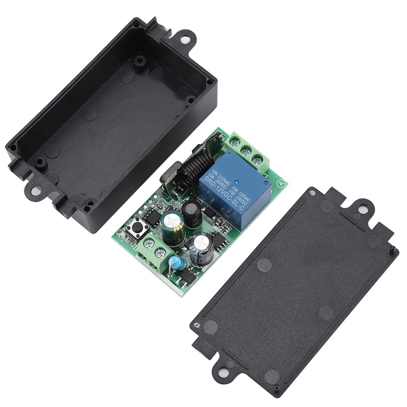 433mhz 220v Ac 1-kanal-funkschalter, Relaismodul Mit 2 Fernbedienungen, Empfänger Für Beleuchtung Und Automatisierung.