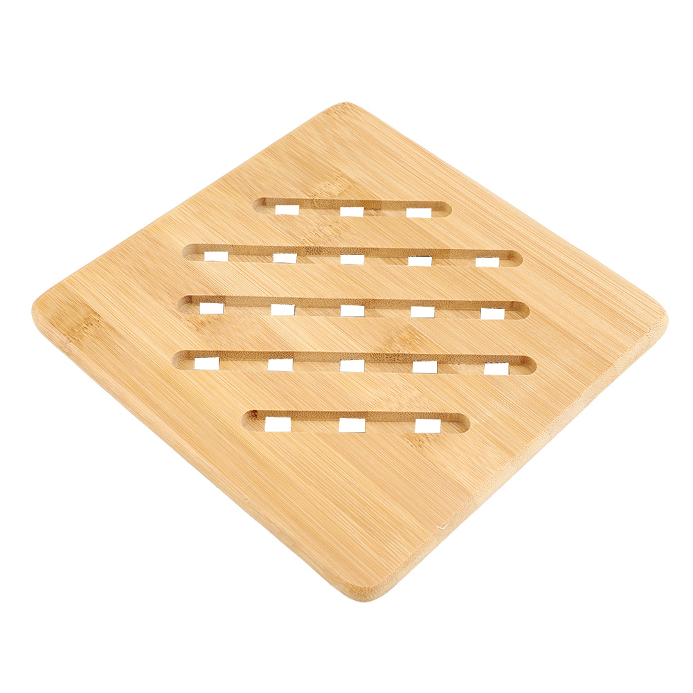 Set Aus 2 Bambus-untersetzern, Hitzebeständig, Als Halter Für Tassen, Teller Und Schüsseln, Tischschutz, Tischdecke, 19 Cm, Natur.