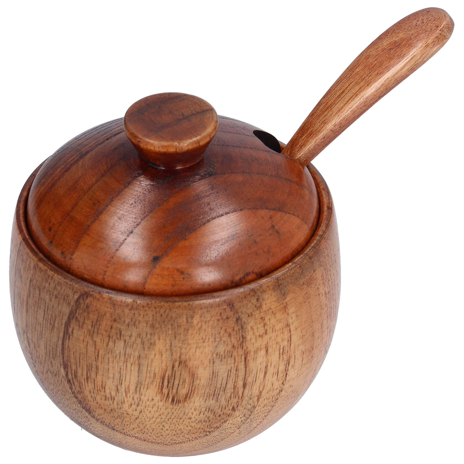 Aufbewahrungsbox Aus Holz Für Salz Und Gewürze Mit Löffeldeckel, Ideal Für Private Küchen Und Restaurants