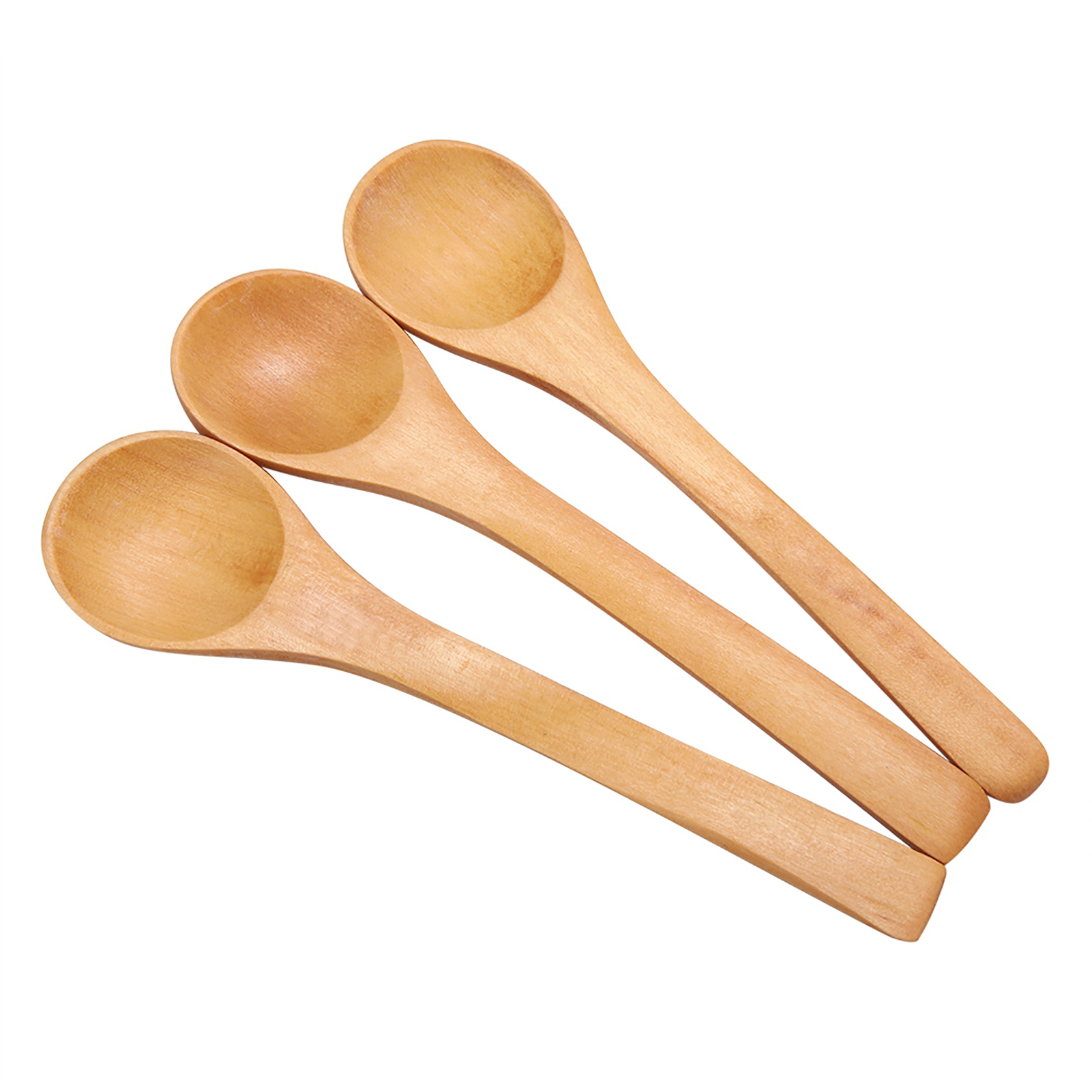 30 Mini-löffel Aus Naturholz Für Kinder, Küchenutensil, Gewürzlöffel, 30er-set