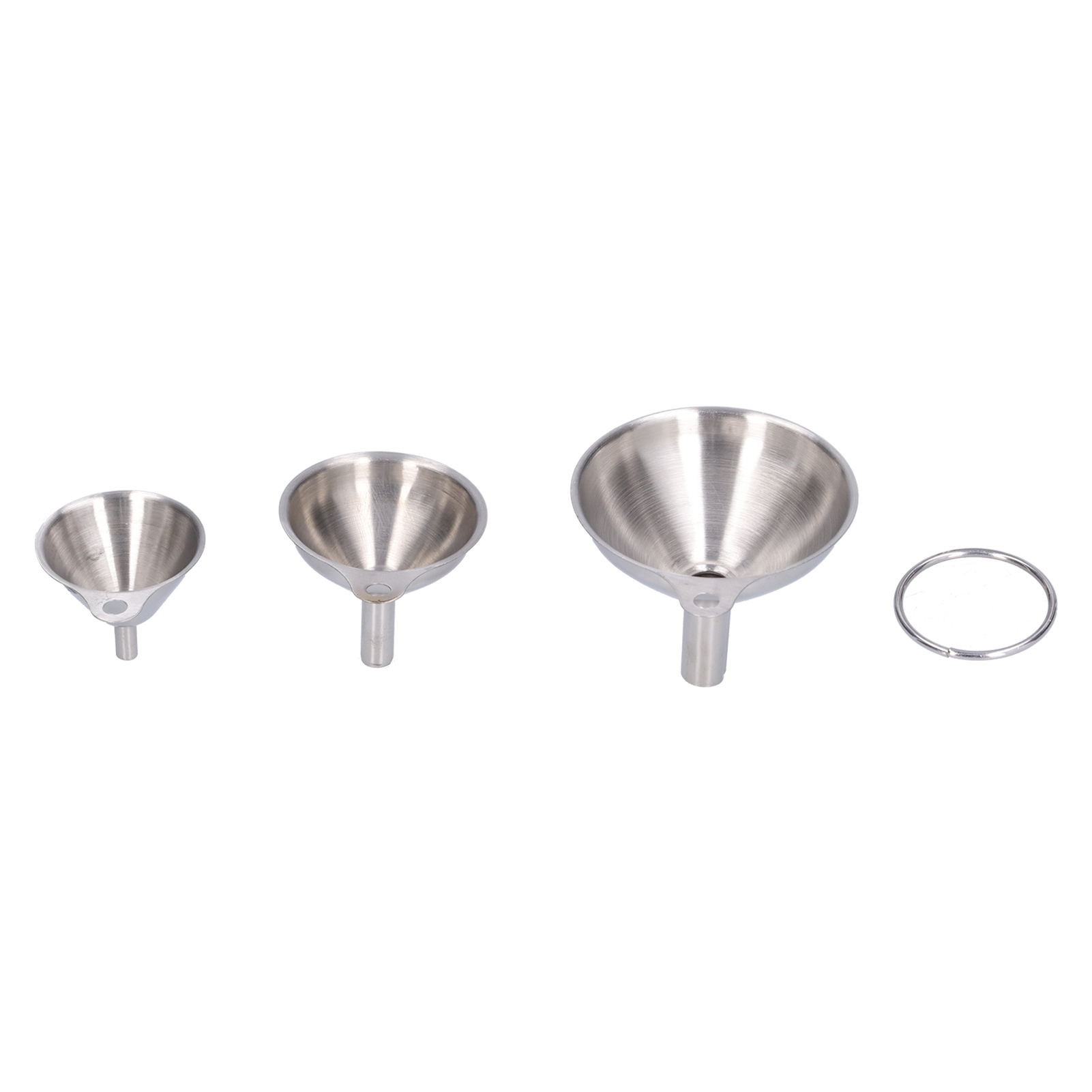 3-teiliges Edelstahl-trichterset, Mini-trichter Für Öl, Essig, Wein, Gewürze, Soßen, Auslaufsicheres Küchenutensil