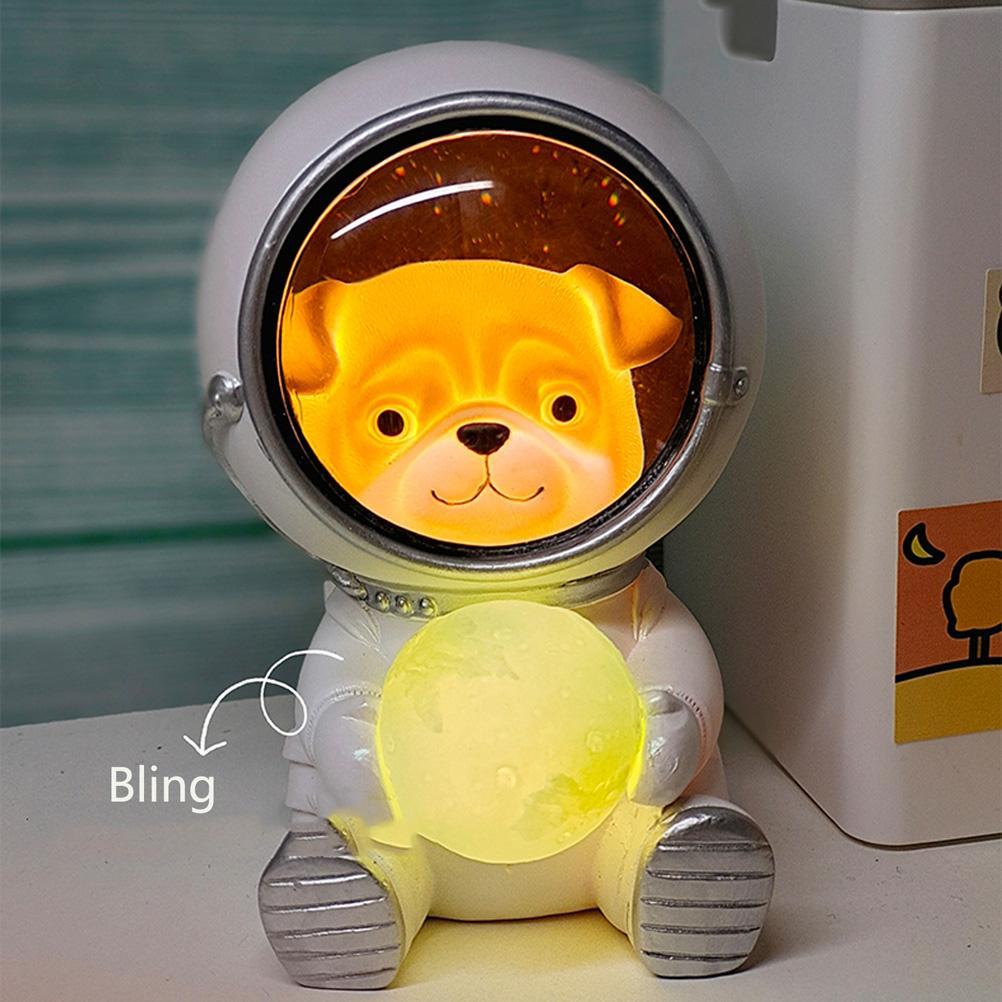 Niedliches Nachtlicht Für Kinder, Astronauten-schlafzimmerdekoration, Originelles Geschenk, Verspieltes Nachtlicht, Weltraumornament, Sanftes Led-licht.