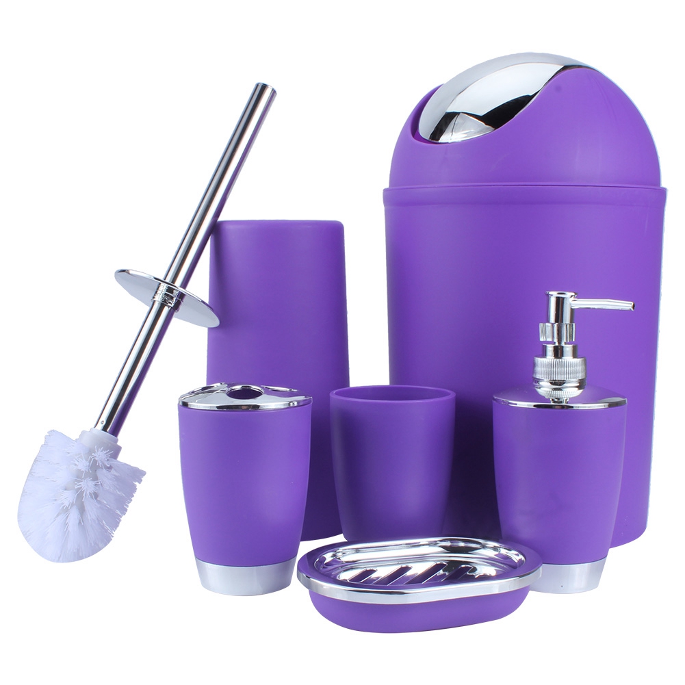 Seifenschale, Seifenspender, Seifenbecher, Zahnbürstenhalter, 6-teiliges Badezimmer-accessoire-set, Wc-organizer, Neues Set