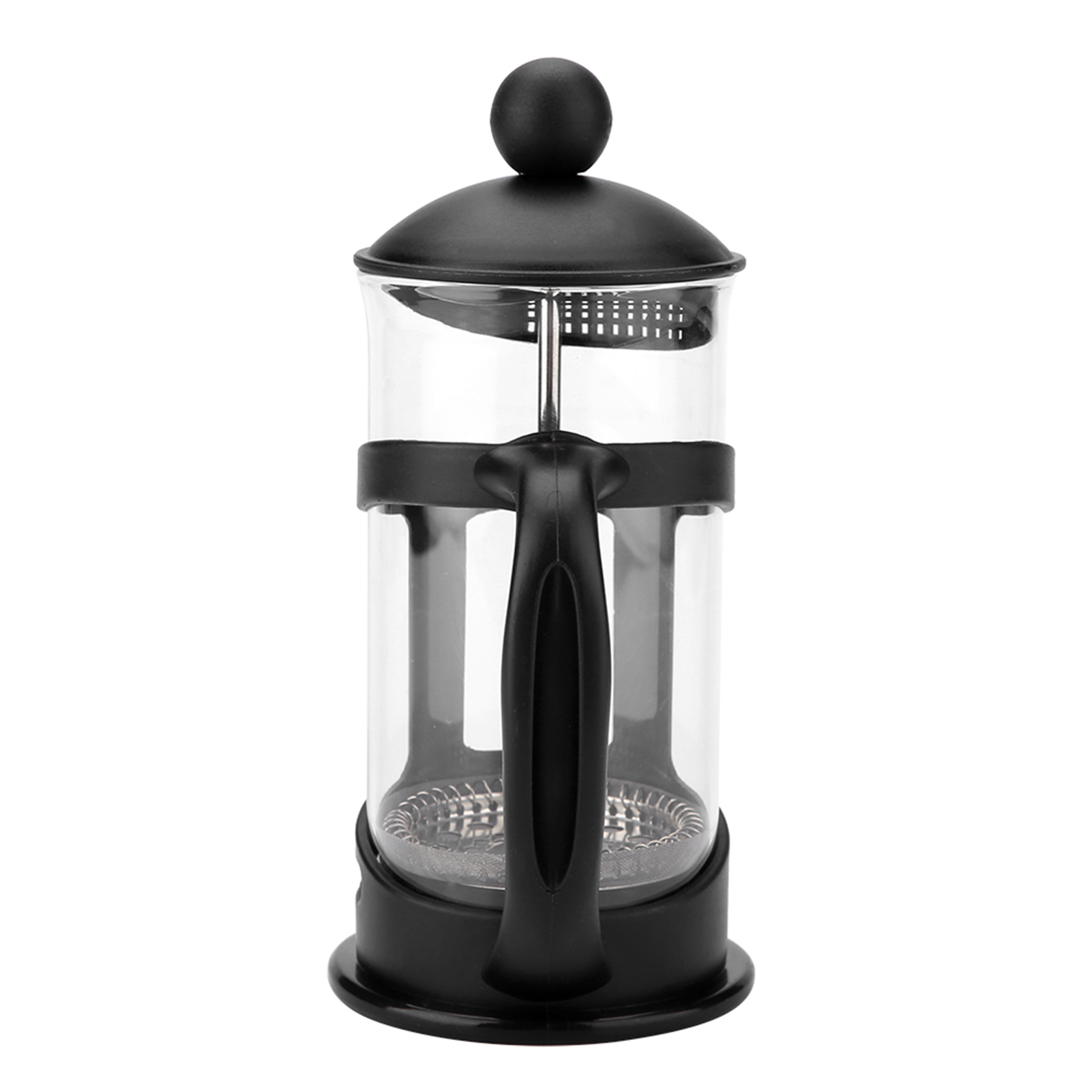 Kaffeebereiter Mit Stempel Aus Edelstahl Und Glas, Tragbare French Press 350 Ml, Ideal Für Büro Und Zuhause, Für Tee Und Kaffee.