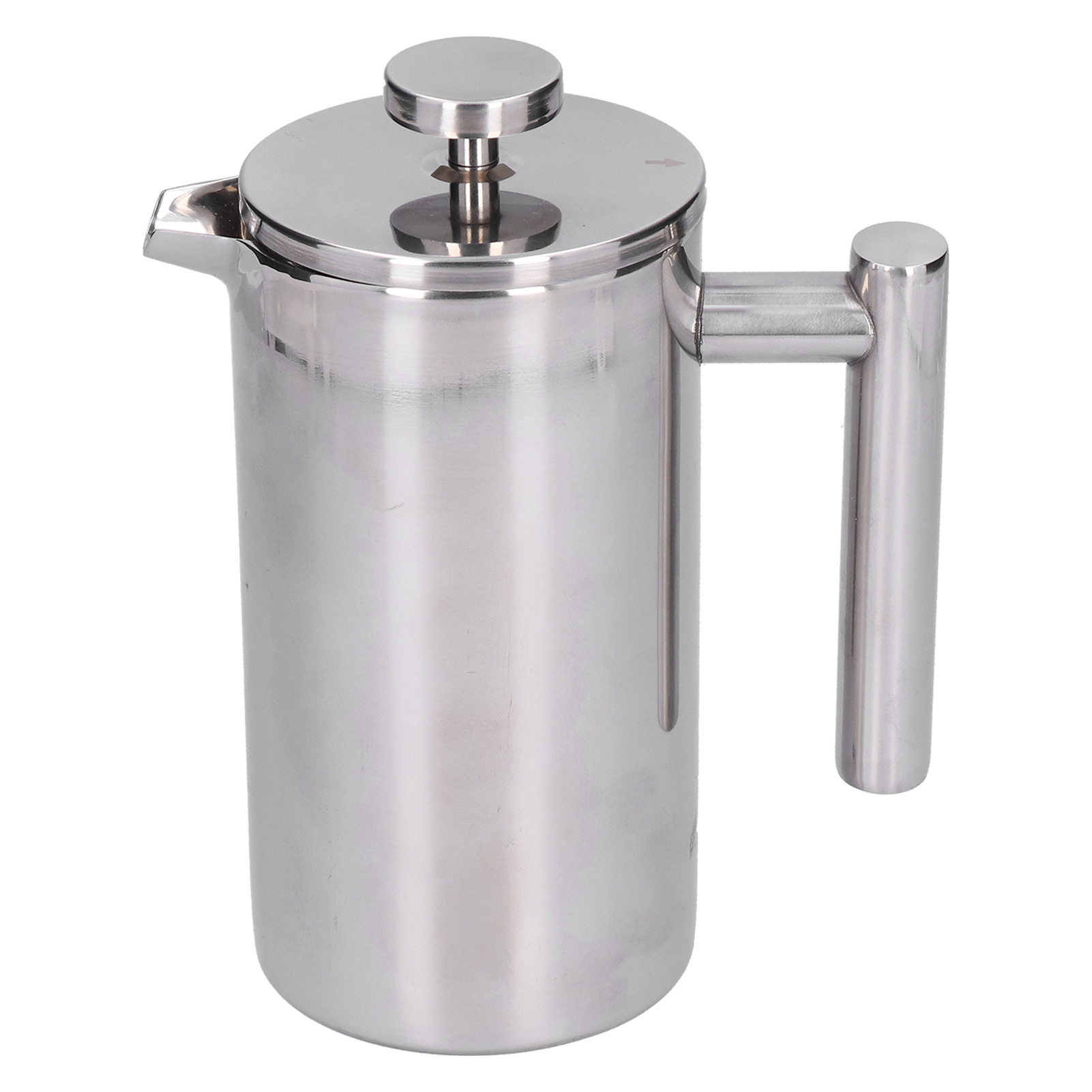 Tragbare Kaffeemaschine Aus Edelstahl, 1000 Ml, Manuelle Kaffeemaschine Mit Integriertem Filter, Reisekessel Und Becher Für Zuhause Und Büro, Kaffeefilter Aus Edelstahl, Tragbare French Press.