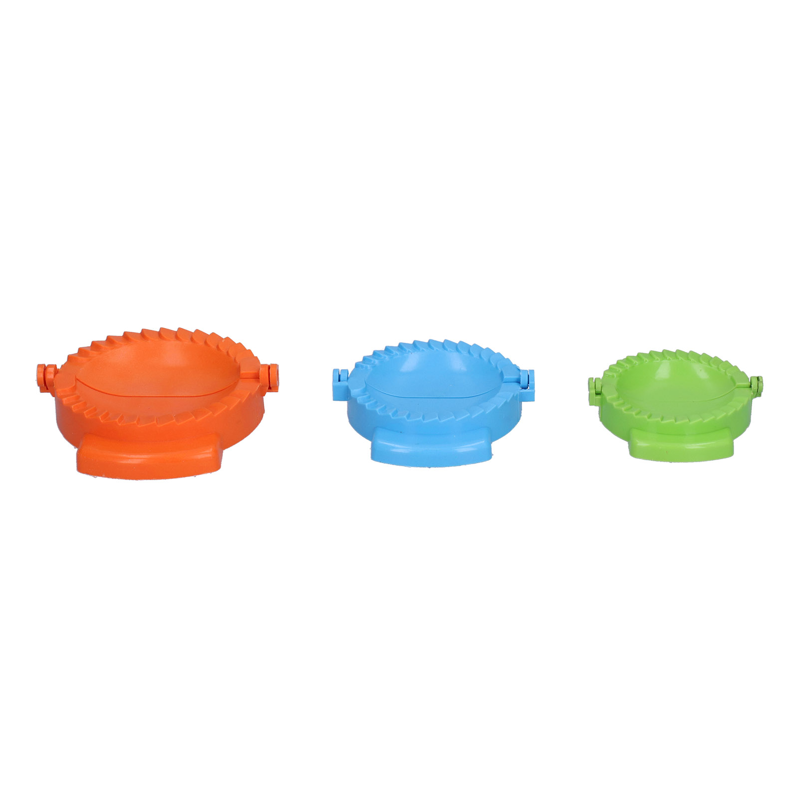 Set Aus 3 Nudelpressformen Aus Kunststoff Für Ravioli, Piroggen Und Törtchen, Ein Praktisches Küchenutensil.