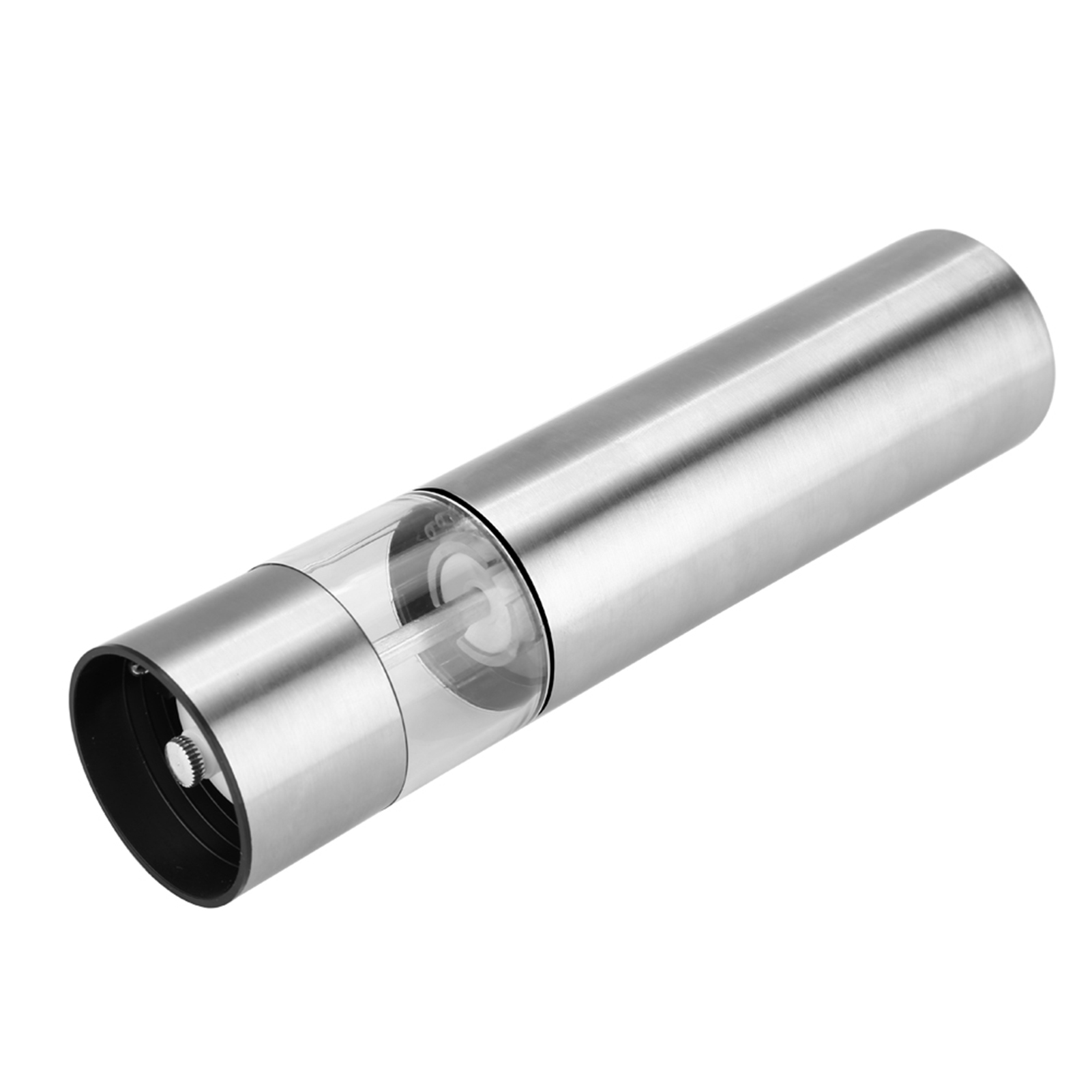 Elektrische Salz- Und Pfeffermühle Aus Edelstahl, Mahlgrad Einstellbar, Batteriebetrieben, 2er-set