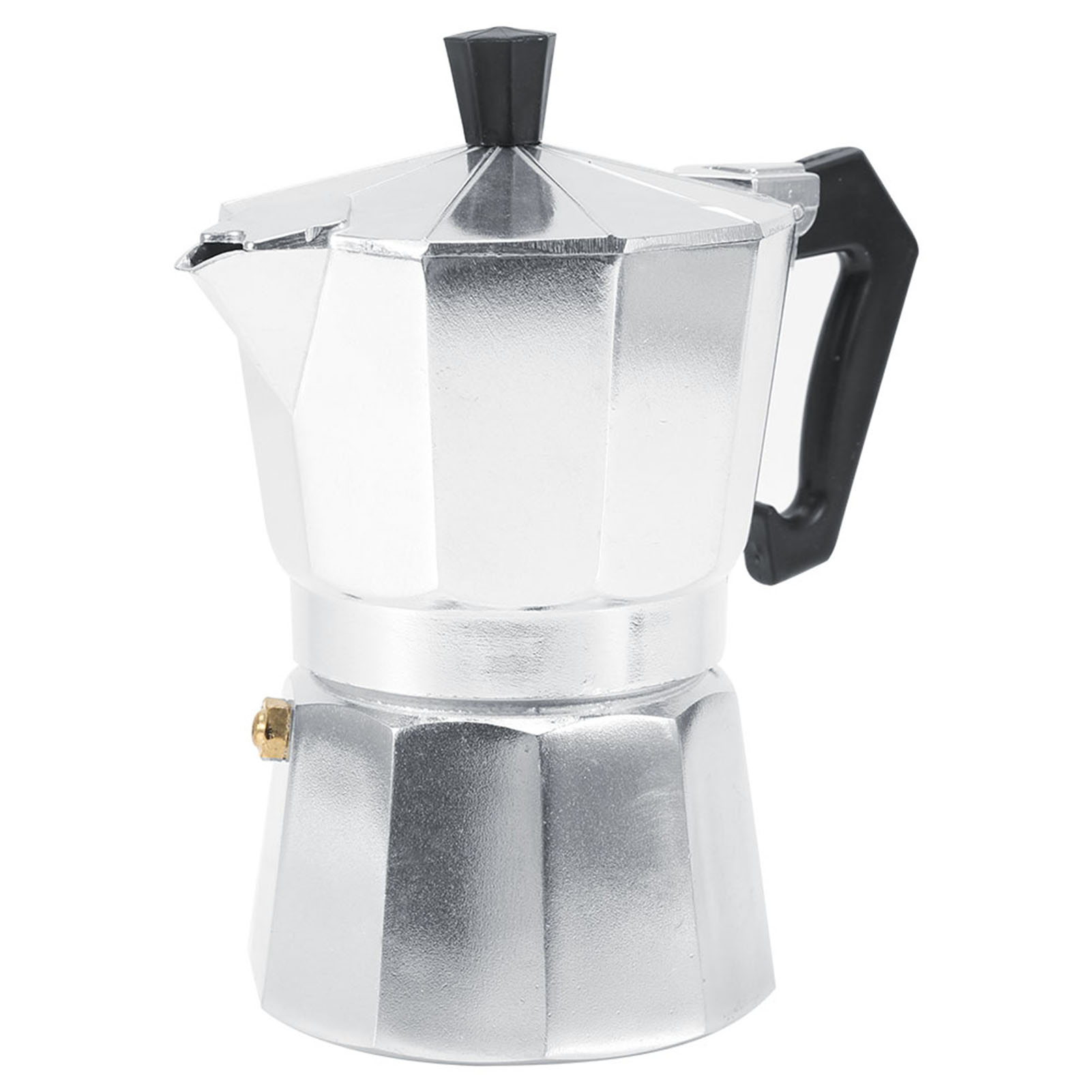 Italienische Kaffeemaschine Moka Express Aus Aluminium, 3 Tassen (150 Ml), Für Den Herd, Für Zuhause Und Büro