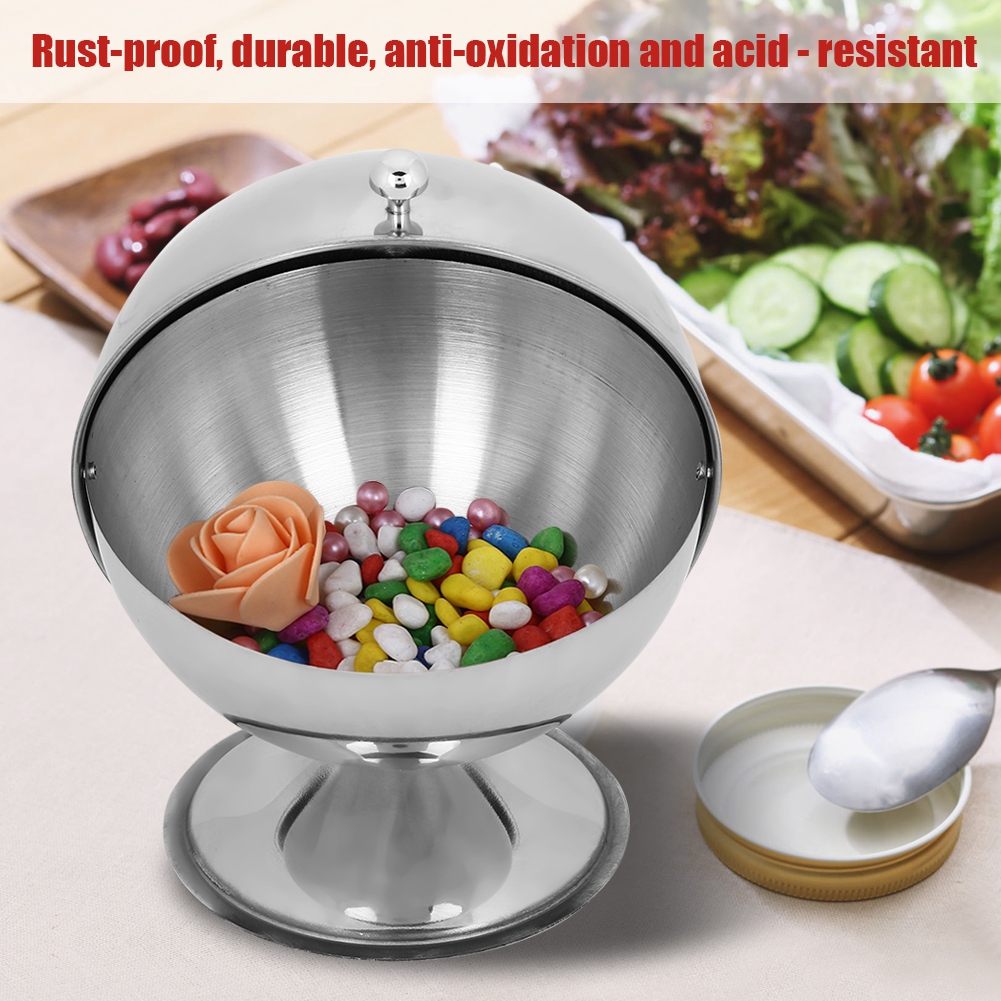 Gewürzkugel Aus Edelstahl, Aufbewahrungsbehälter Für Kulinarische Zwecke, Professionelle Messschüssel Für Restaurant Und Küche, Feuchtigkeitsbeständiger Deckel.