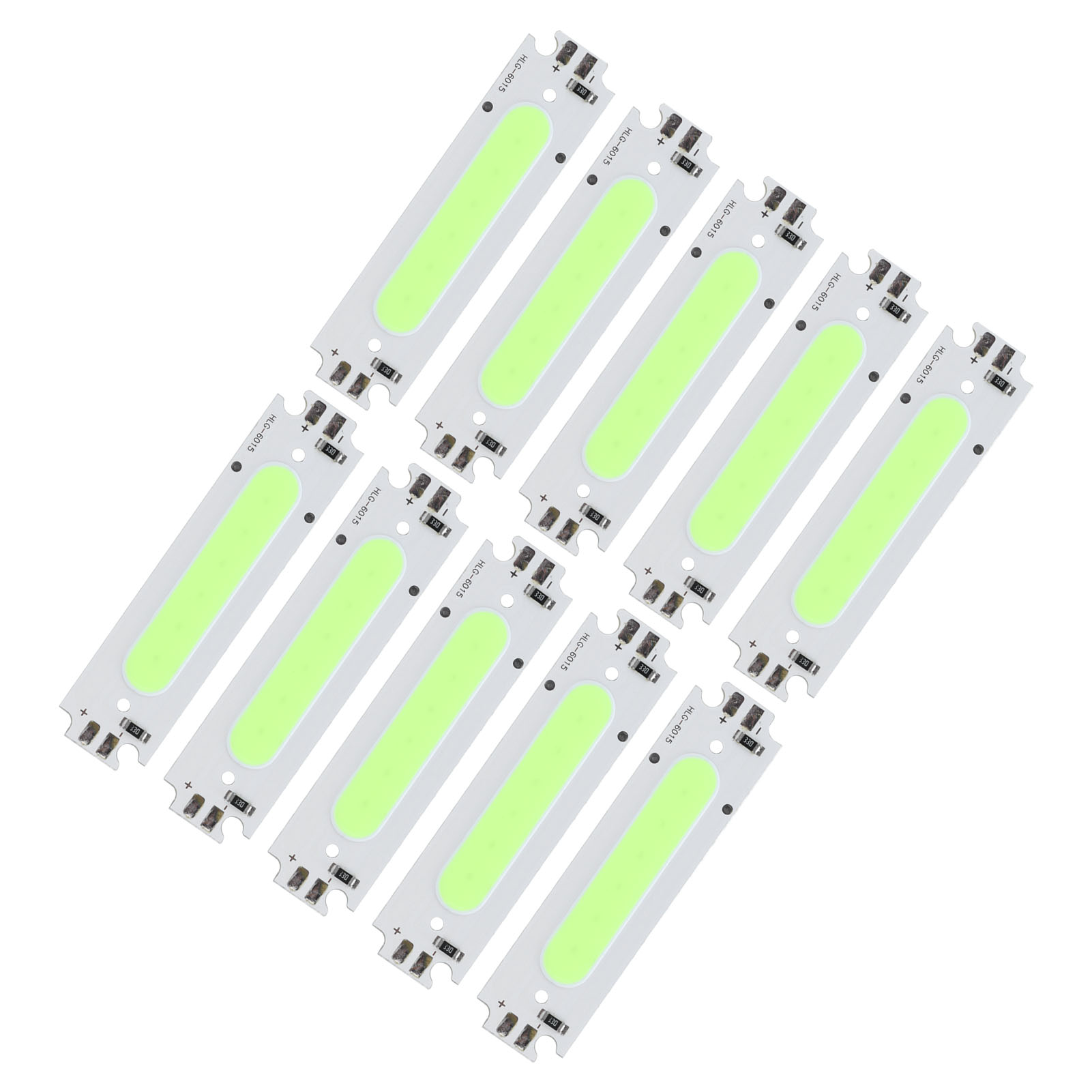 Set Mit 10 12v 2w Cob-led-chips, Langer Lichtstreifen Für Autos, Grüne Glühbirnen, Autobeleuchtungszubehör, Hocheffiziente Lichtquelle