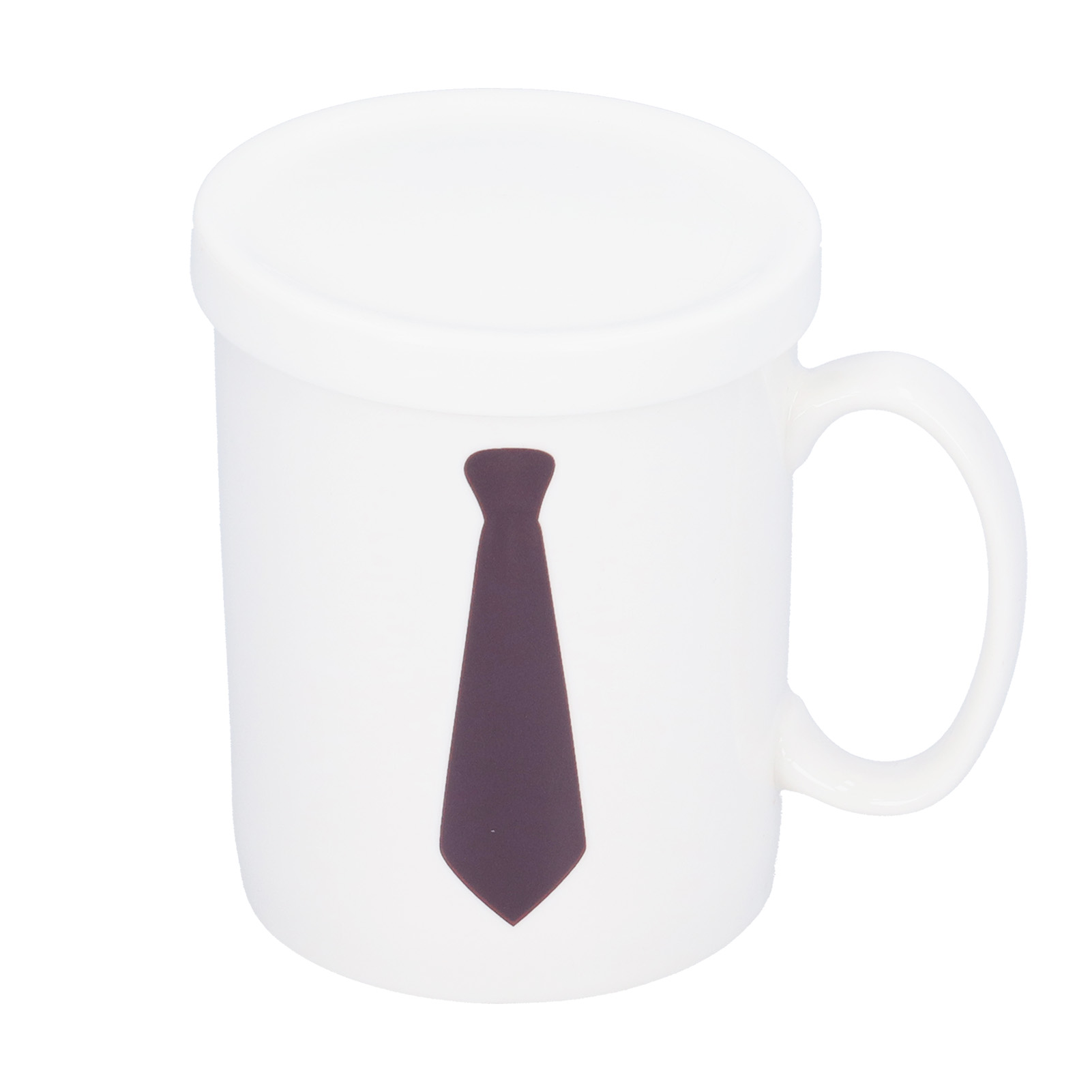 Wärmeempfindlicher Kaffeebecher Mit Krawattenmuster, Farbwechselnder Zauberbecher Mit Deckel, Ideal Für Büro Und Zuhause