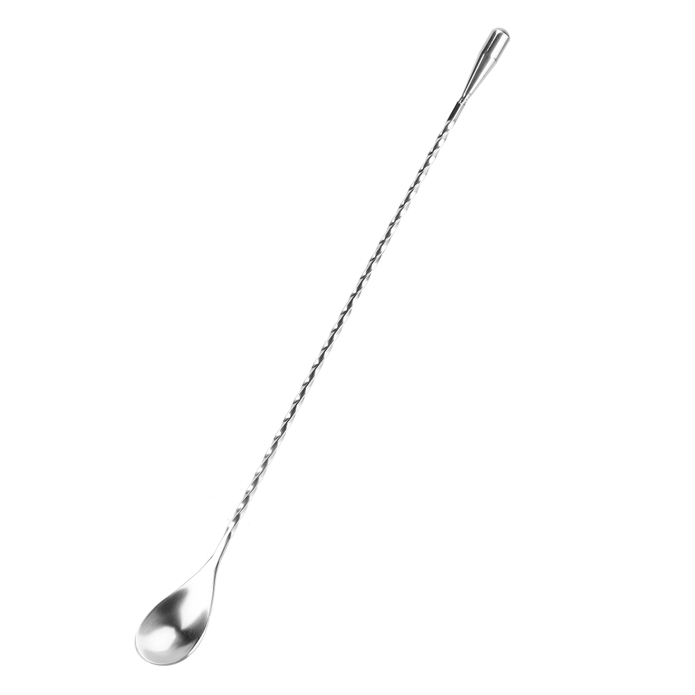 Cocktaillöffel Aus Edelstahl, Langer, Gedrehter Barlöffel Für Drinks, Mixwerkzeug Für Die Weinbar, Zubehör Für Die Mixologie