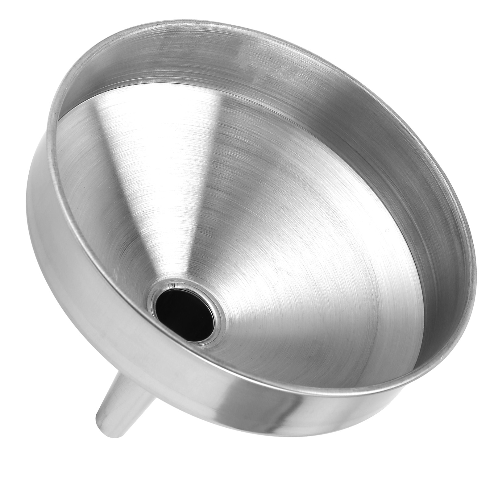 Dickwandiger Edelstahl-küchentrichter 15 Cm Zum Umfüllen Von Flüssigkeiten Und Trockenen Zutaten, Langlebiges Küchenutensil.