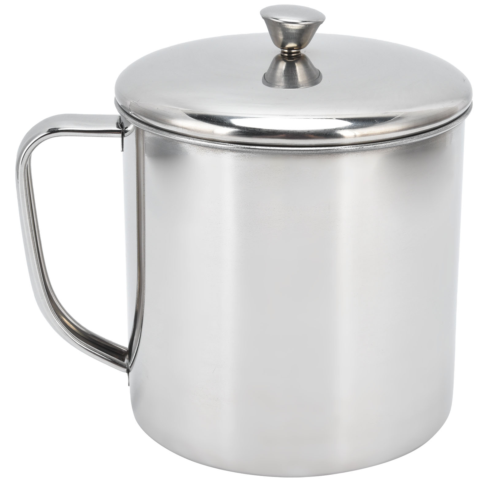 Tragbare Wasserflasche Aus Edelstahl 304 Mit Deckel Und Griff, Kaffee- Und Milchbecher Für Zuhause, Reisen Und Outdoor-aktivitäten