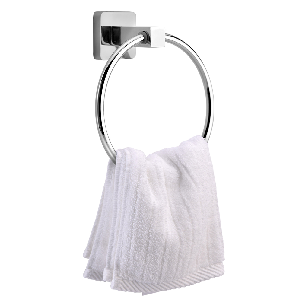 Wandmontierter Handtuchhalter Aus Edelstahl, Aufbewahrungsring Fürs Badezimmer, Robustes, Festes Zubehör.