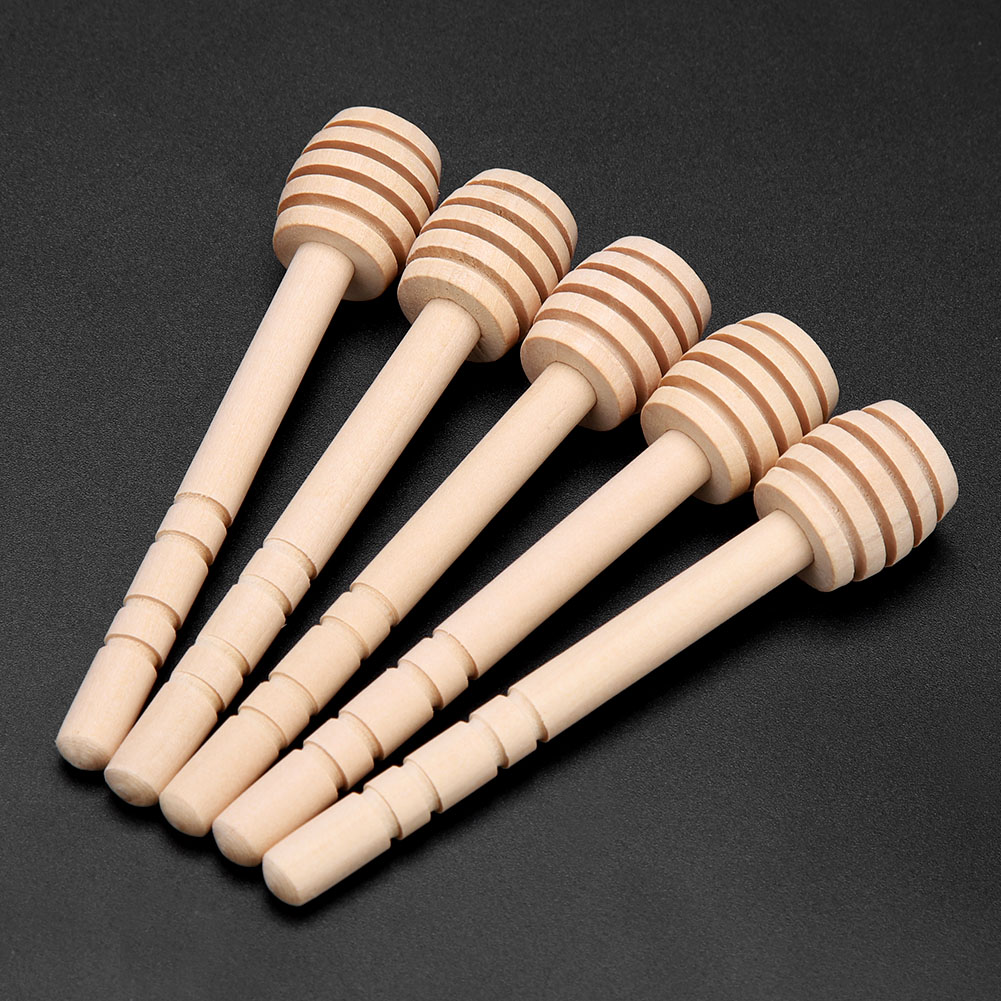Set Mit 24 Holzlöffeln Für Honig, Sirup Und Marmelade, 10 Cm Messstäbchen, Küchenutensilien Zum Mischen Und Servieren