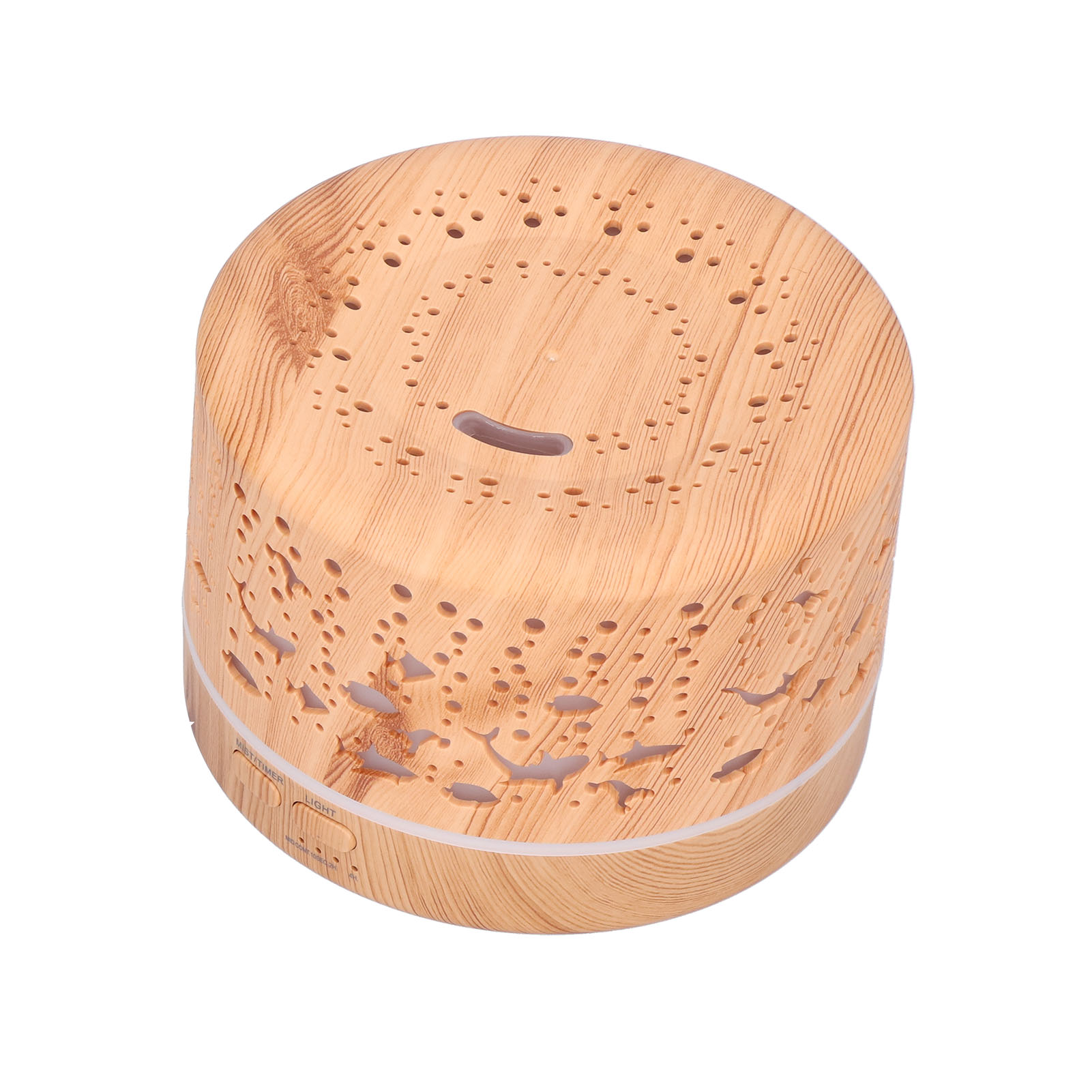 Aromatherapie-diffusor Aus Holz (700 Ml), Bluetooth-lautsprecher Mit Fernbedienung, Nachtlicht, Luftbefeuchter, 100–240-v-eu-stecker