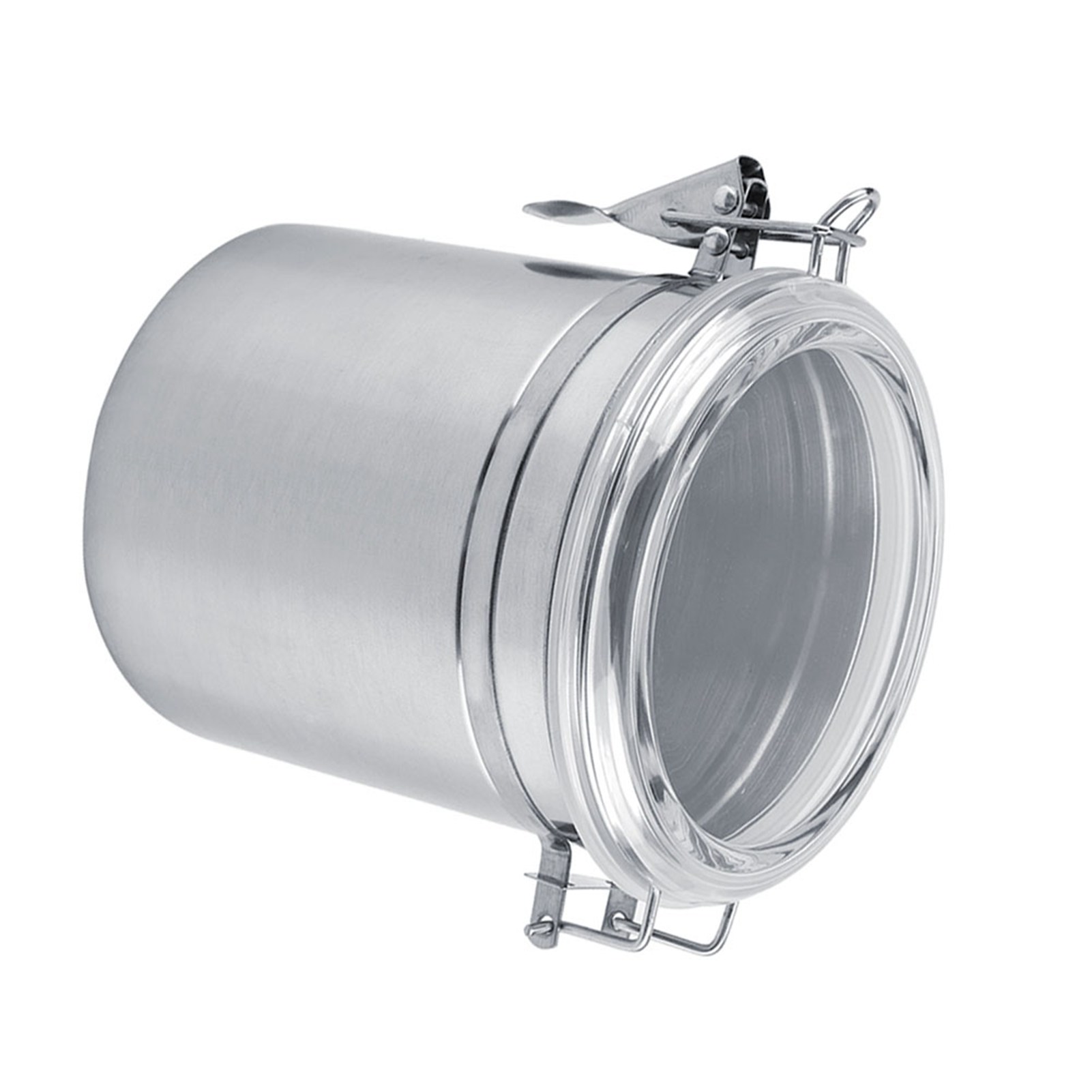 Edelstahl-vorratsbehälter, Luftdichter Vakuumbehälter Für Zucker, Tee Oder Kaffeebohnen, 1450 Ml, Auslaufsicherer Aufbewahrungsbehälter.