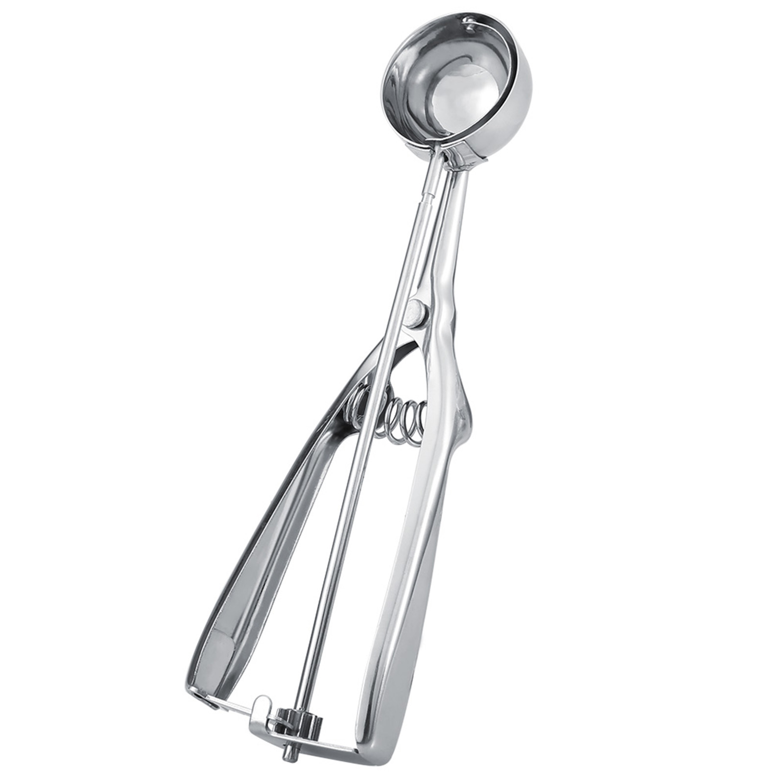 Eiskugelportionierer Aus Edelstahl Mit Auslöser, 4 Cm Durchmesser, Ideal Für Eiscreme Und Kekse, 1 Stück Pro Packung, Einfach Zu Handhaben Und Langlebig.